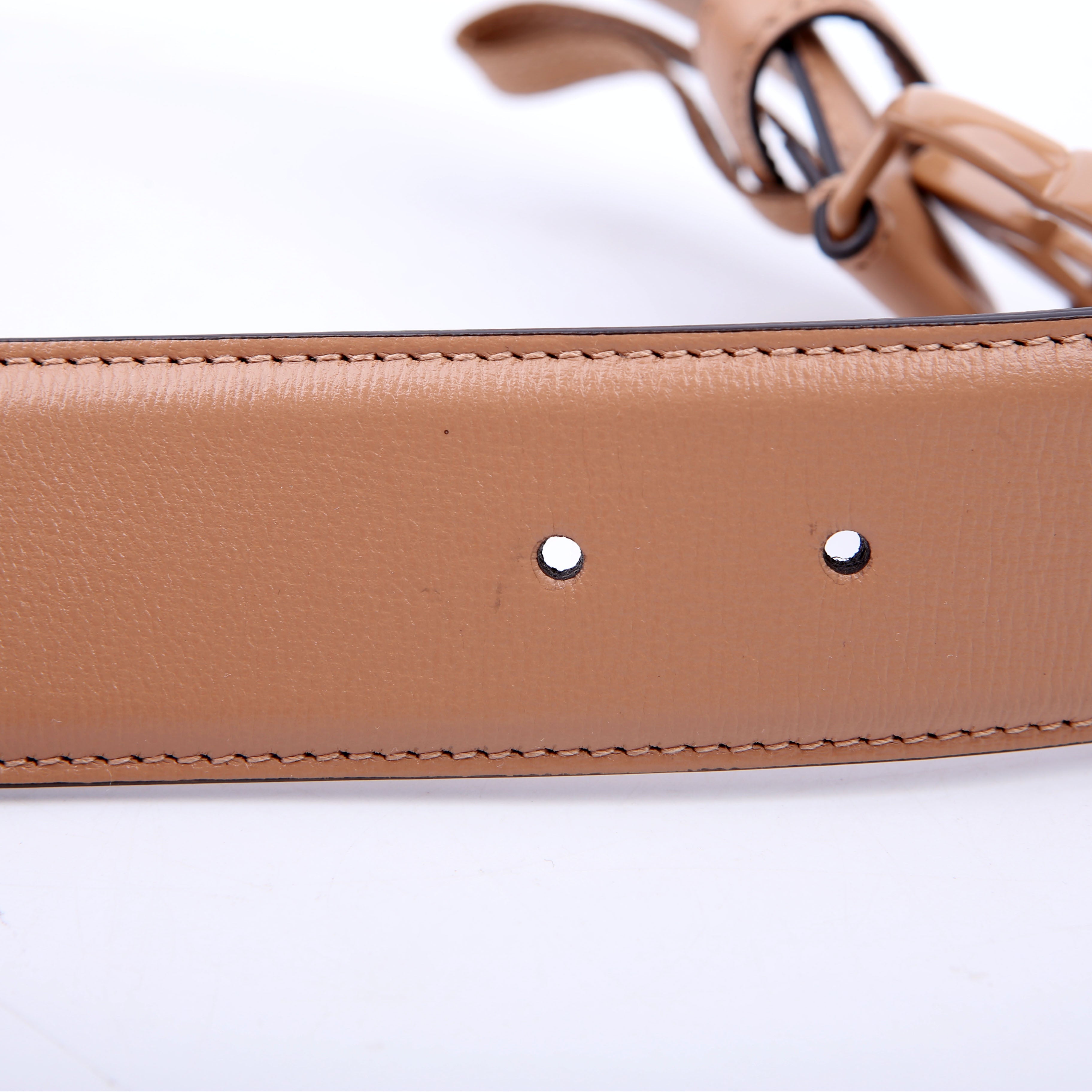 4000593 Monochrome Marmont GG Belt Size 80/32 Nude
