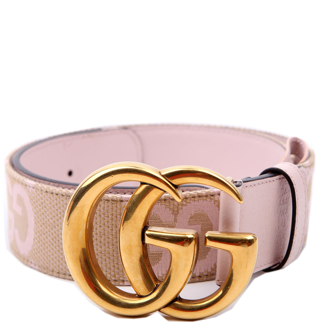 Gucci 400593 Marmont Jumbo GG Belt Size 75/30 Pink
