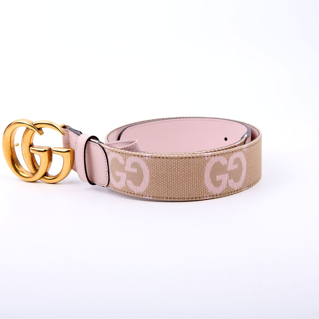 Gucci 400593 Marmont Jumbo GG Belt Size 75/30 Pink