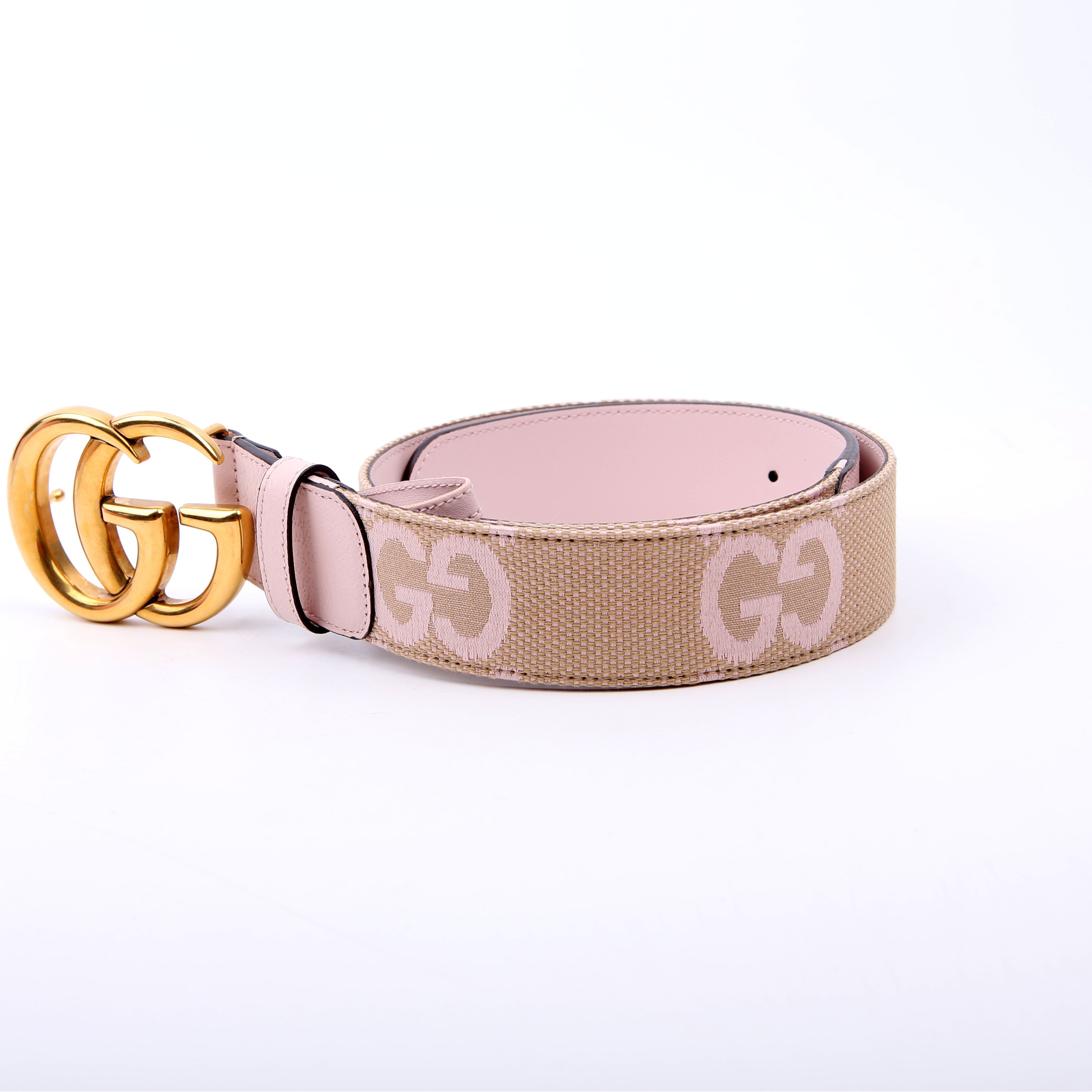 Gucci 400593 Marmont Jumbo GG Belt Size 75/30 Pink