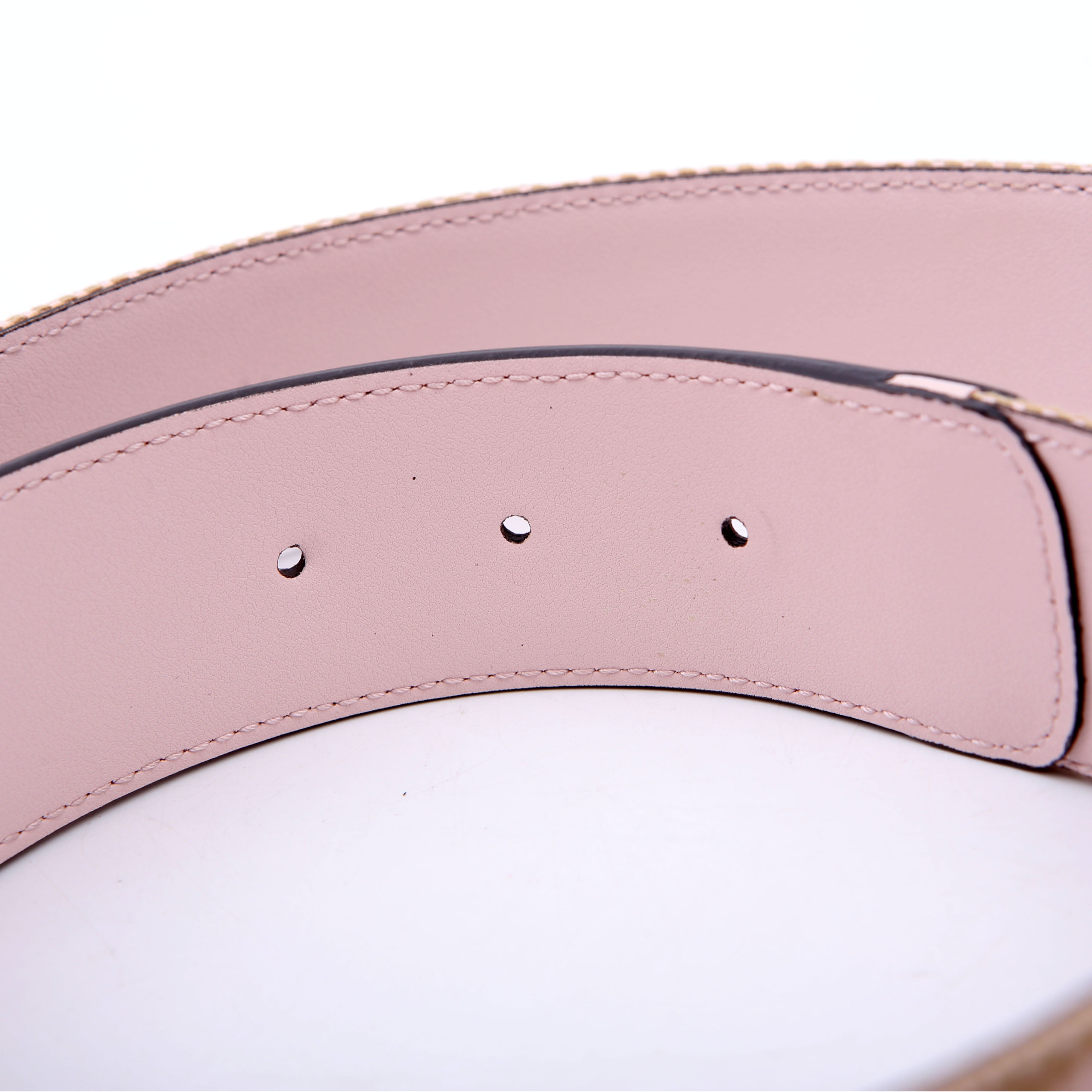 Gucci 400593 Marmont Jumbo GG Belt Size 75/30 Pink