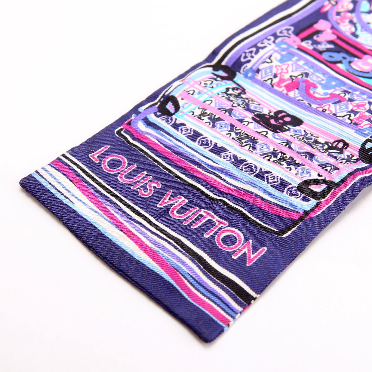 Trunks Bandeau Silk Scarf Purple