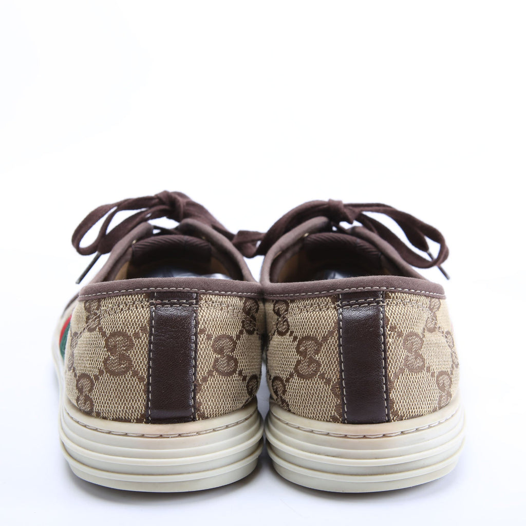 Gucci California GG Canvas Sneakers Size 40 Brown/Beige