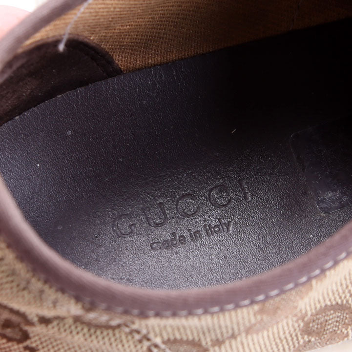 Gucci California GG Canvas Sneakers Size 40 Brown/Beige