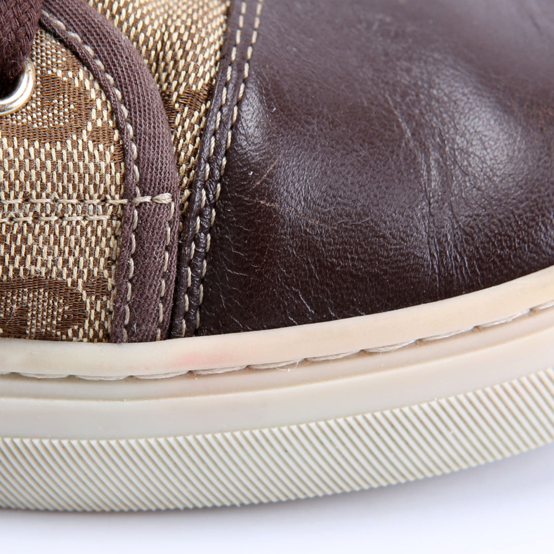 Gucci California GG Canvas Sneakers Size 40 Brown/Beige