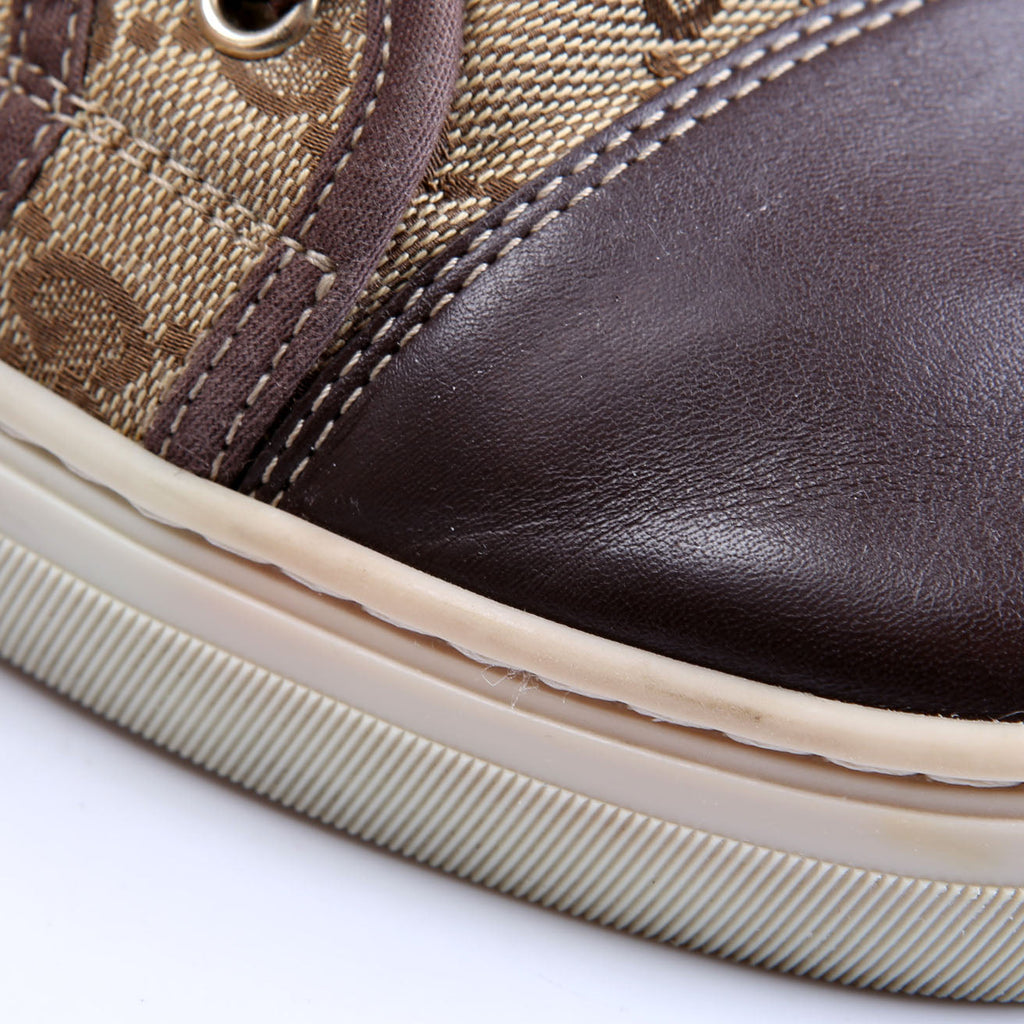 Gucci California GG Canvas Sneakers Size 40 Brown/Beige