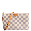 hold Double Zip Pochette Damier Azur