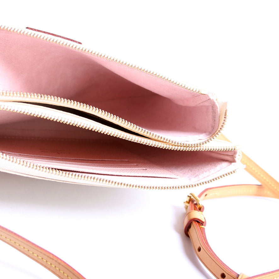 hold Double Zip Pochette Damier Azur
