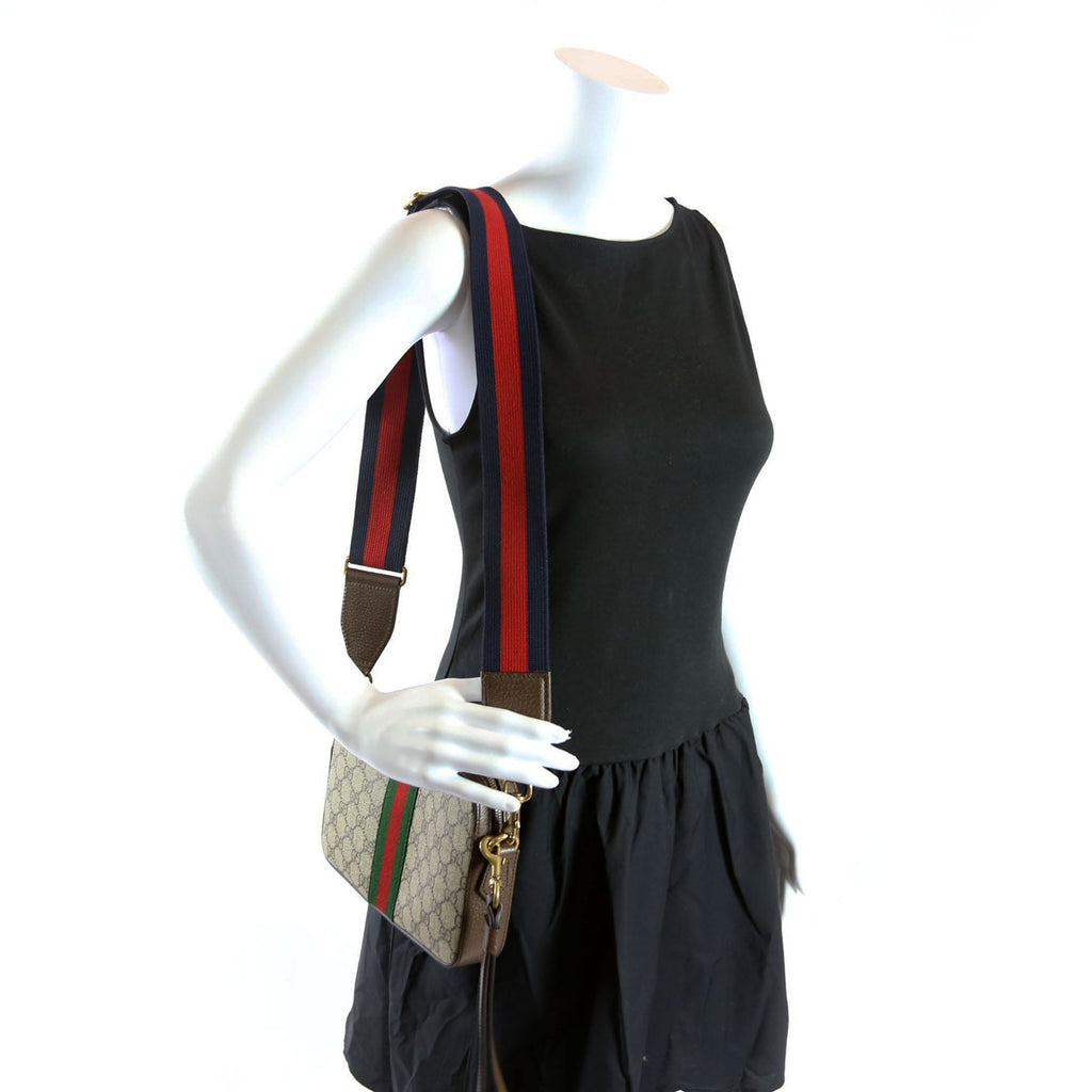699439 GG Supreme Ophidia Small Wristlet Crossbody