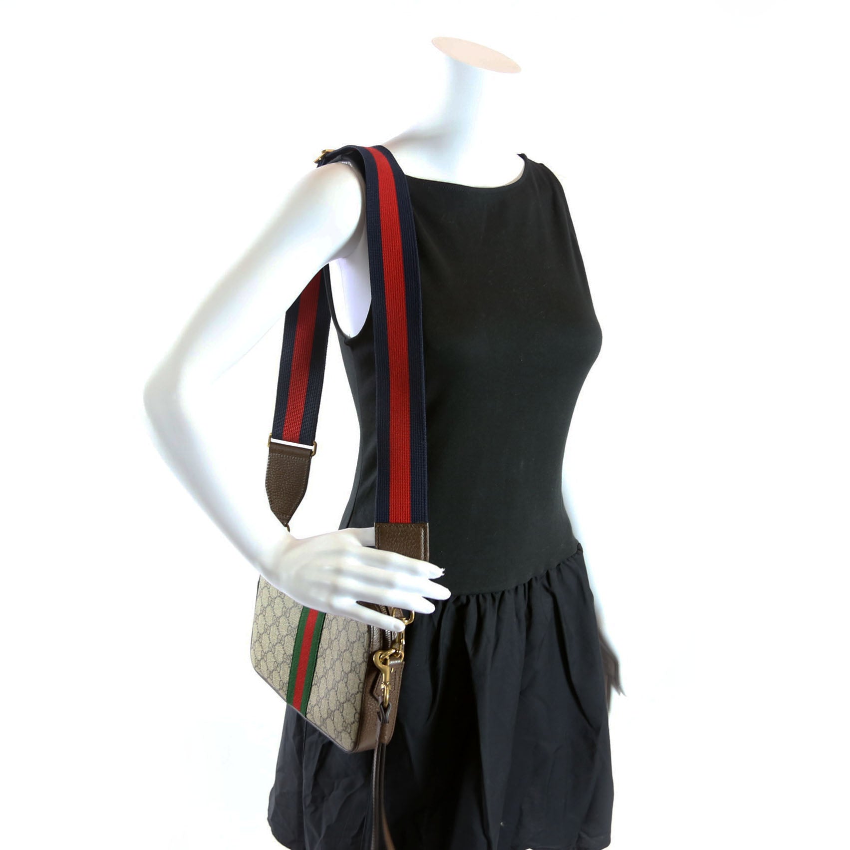 699439 GG Supreme Ophidia Small Wristlet Crossbody