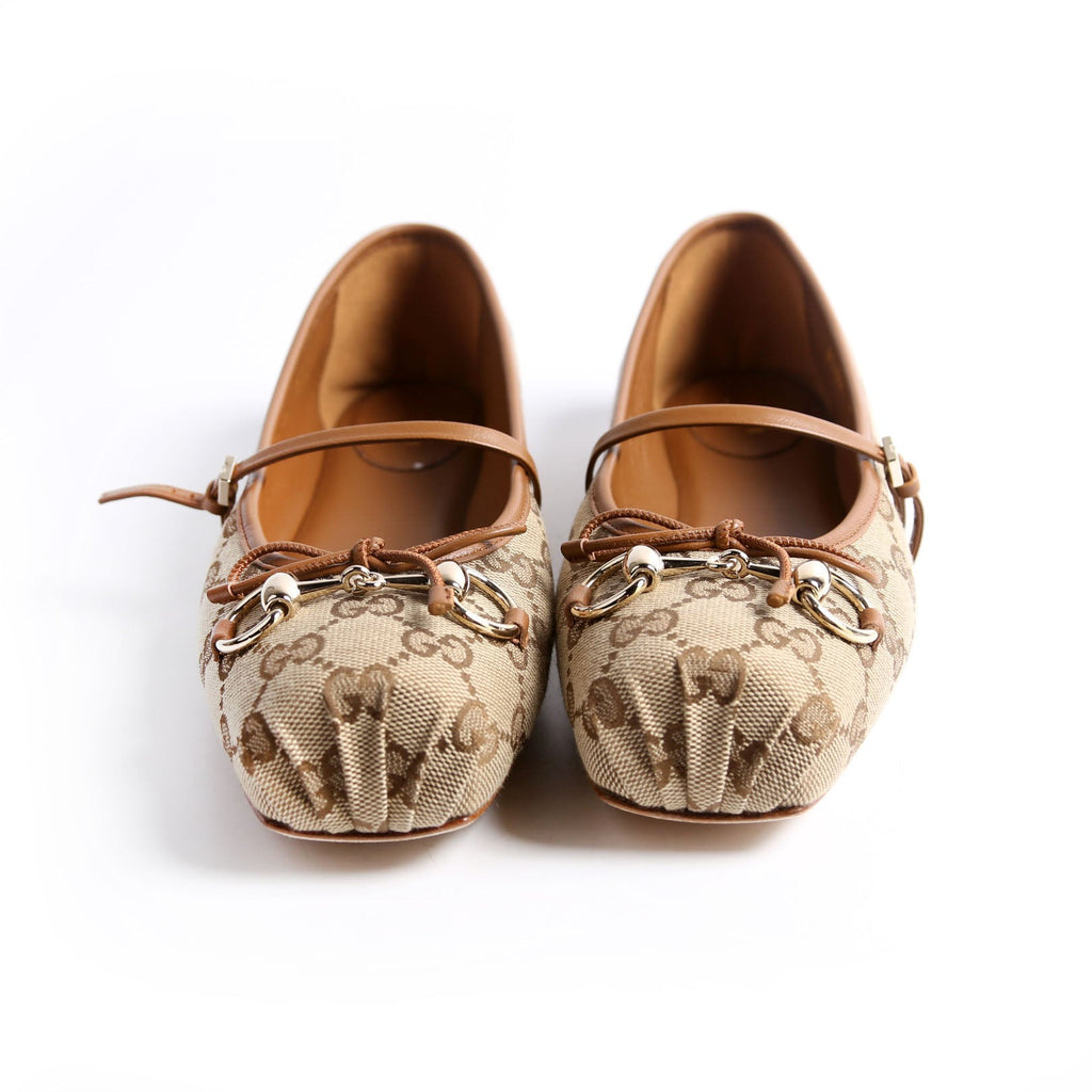 GG Horsebit Ballet Flat Size 38