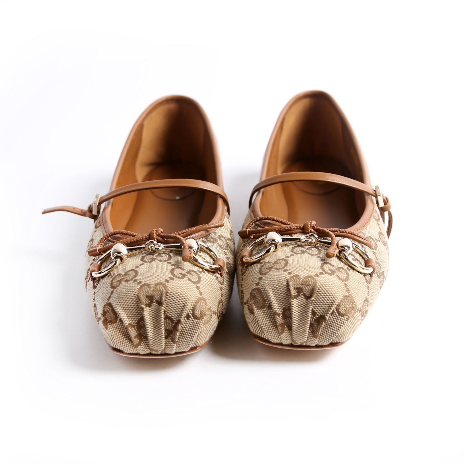 GG Horsebit Ballet Flat Size 38
