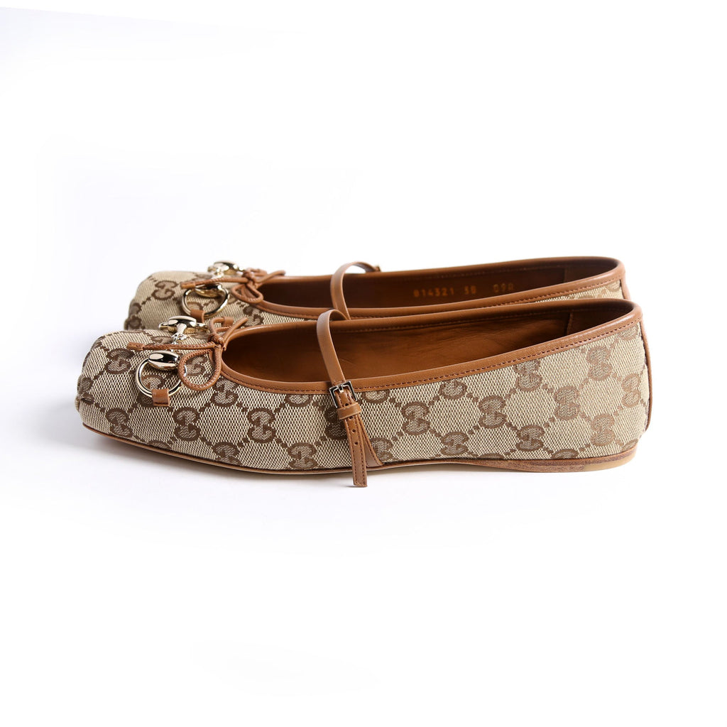 GG Horsebit Ballet Flat Size 38