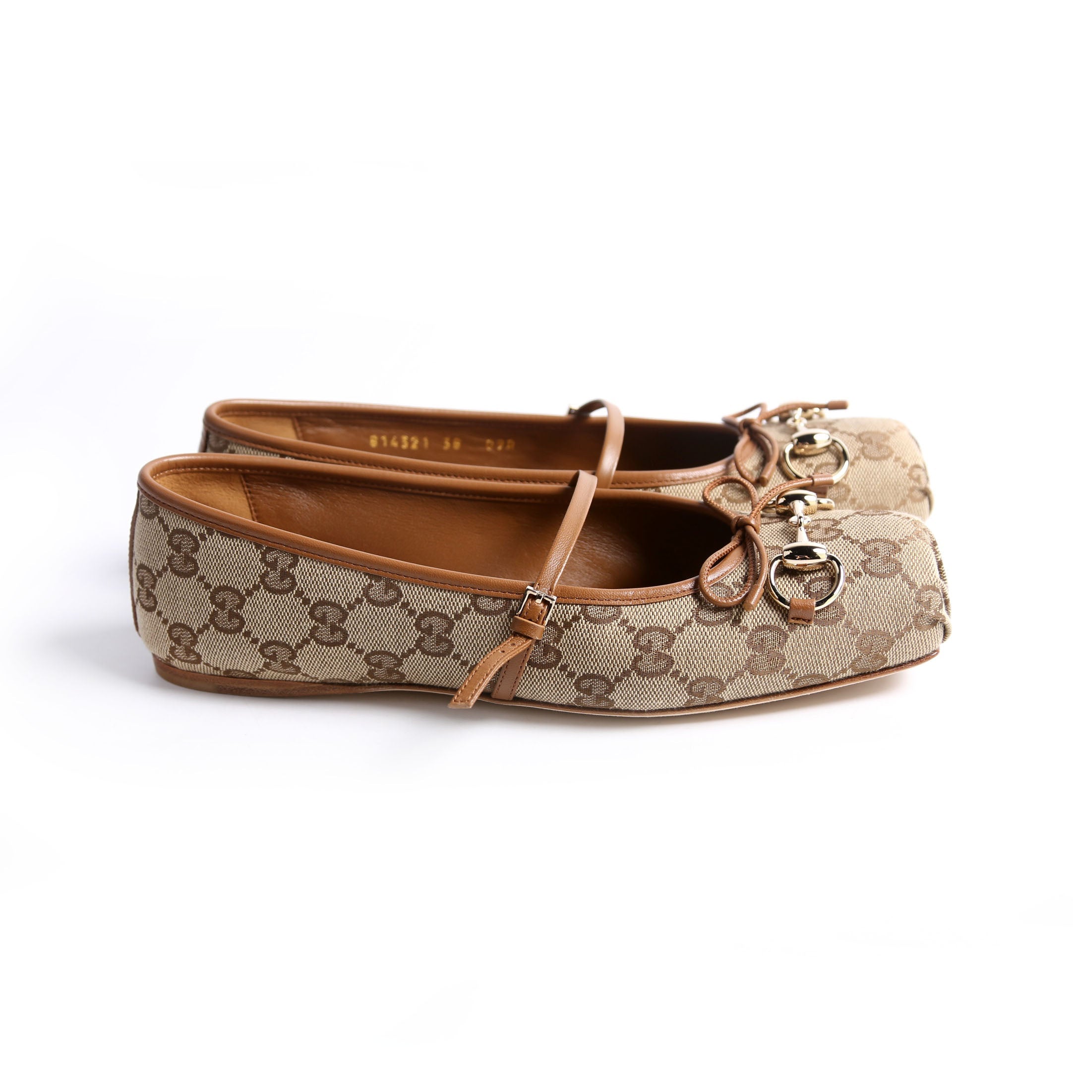 GG Horsebit Ballet Flat Size 38