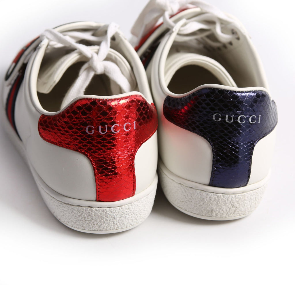 Gucci Ace Web Blind For Love Sneakers Size 38