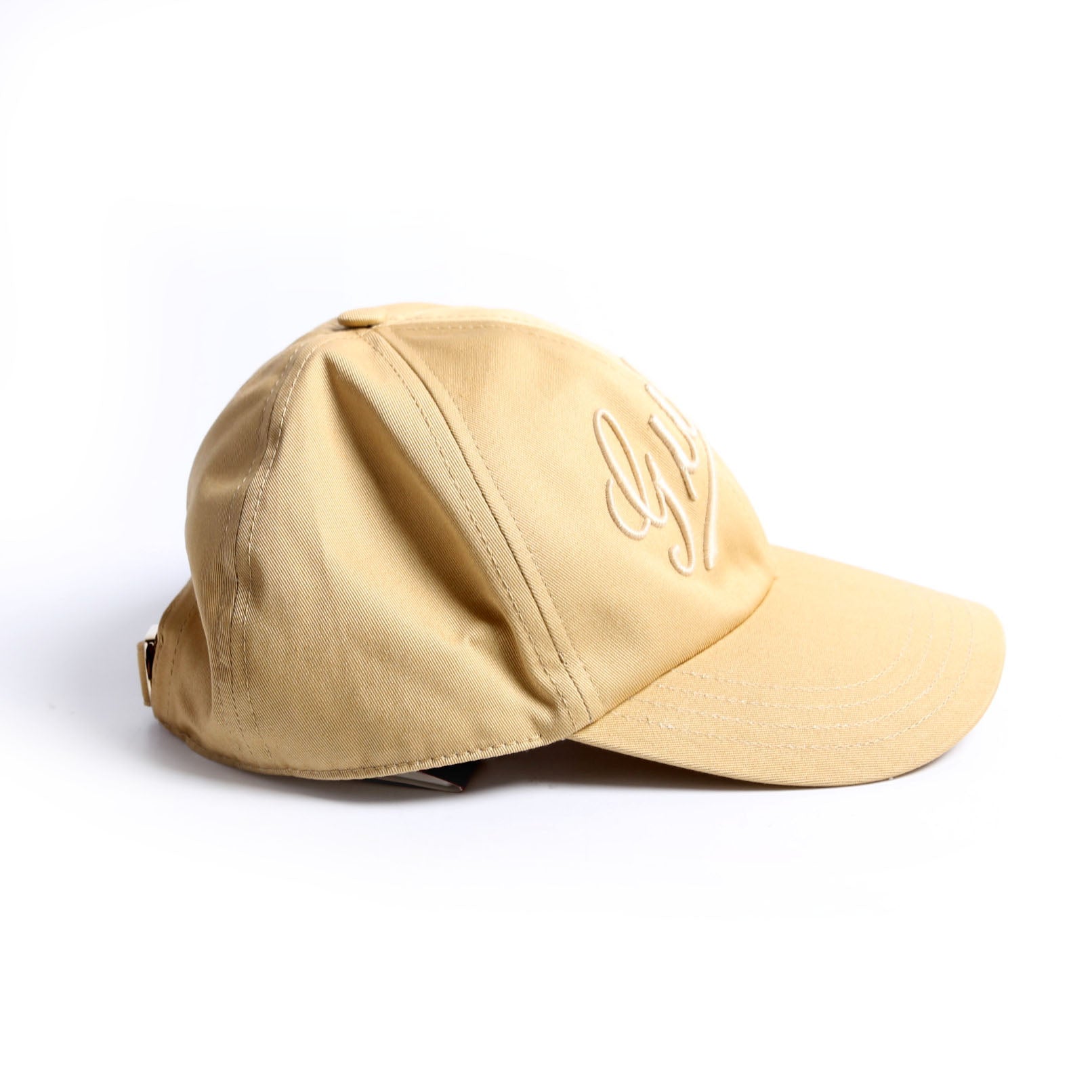 Script Logo Cap Size Small Beige