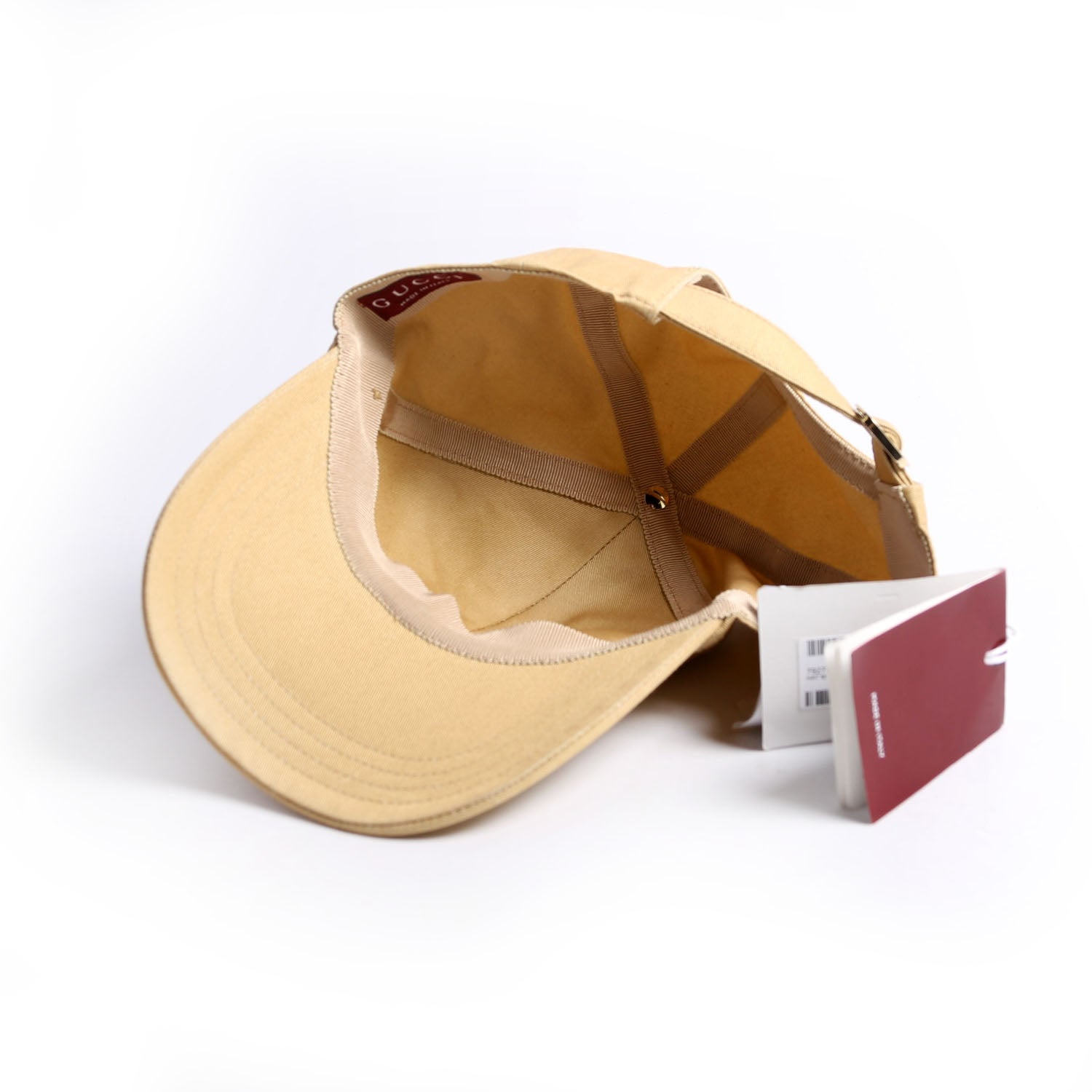 Script Logo Cap Size Small Beige
