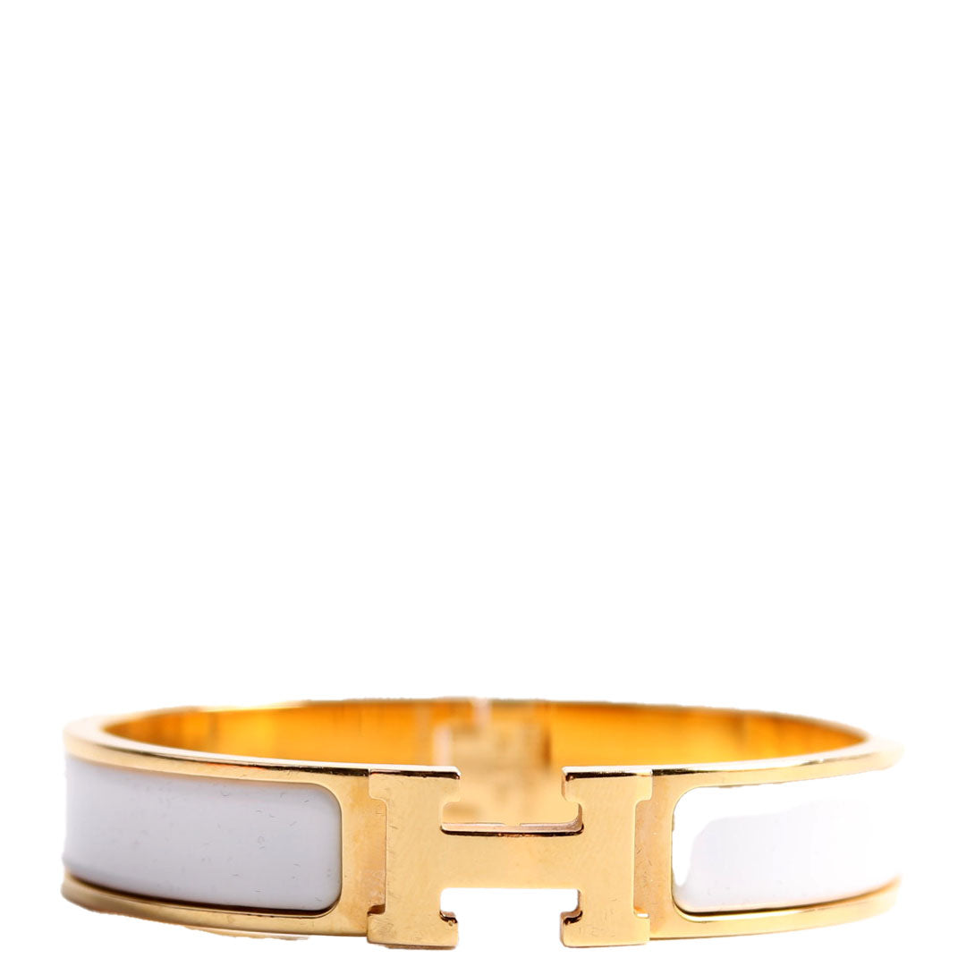 Clic Clac Narrow PM White/Gold