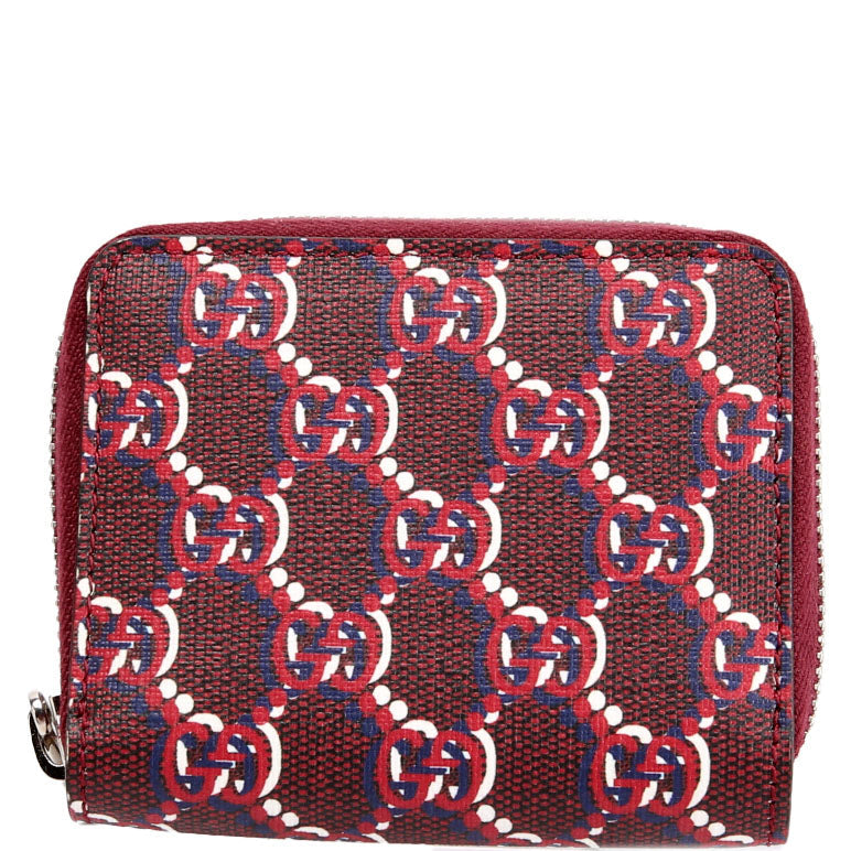 802024 GG Supreme Shadow Compact Wallet Red/Blue
