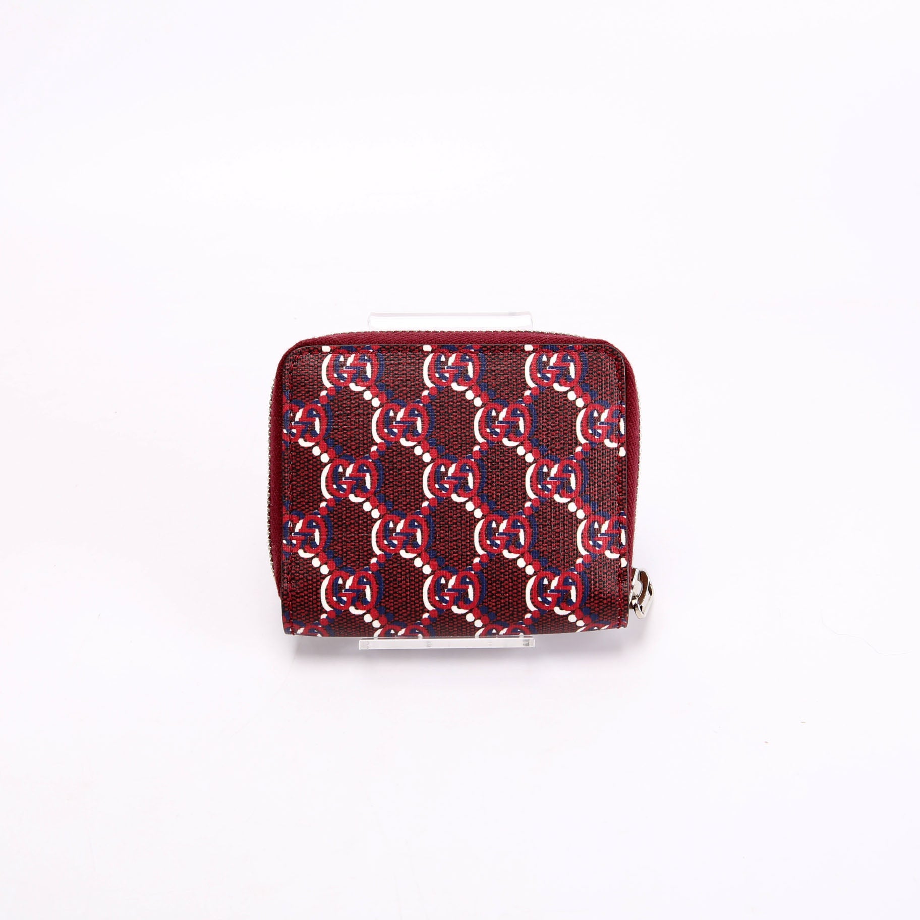 802024 GG Supreme Shadow Compact Wallet Red/Blue