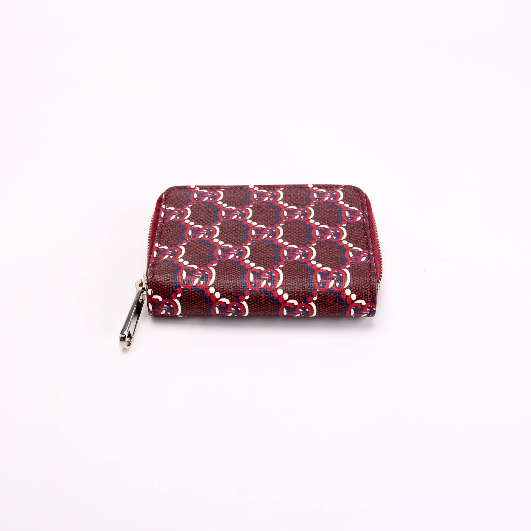 802024 GG Supreme Shadow Compact Wallet Red/Blue