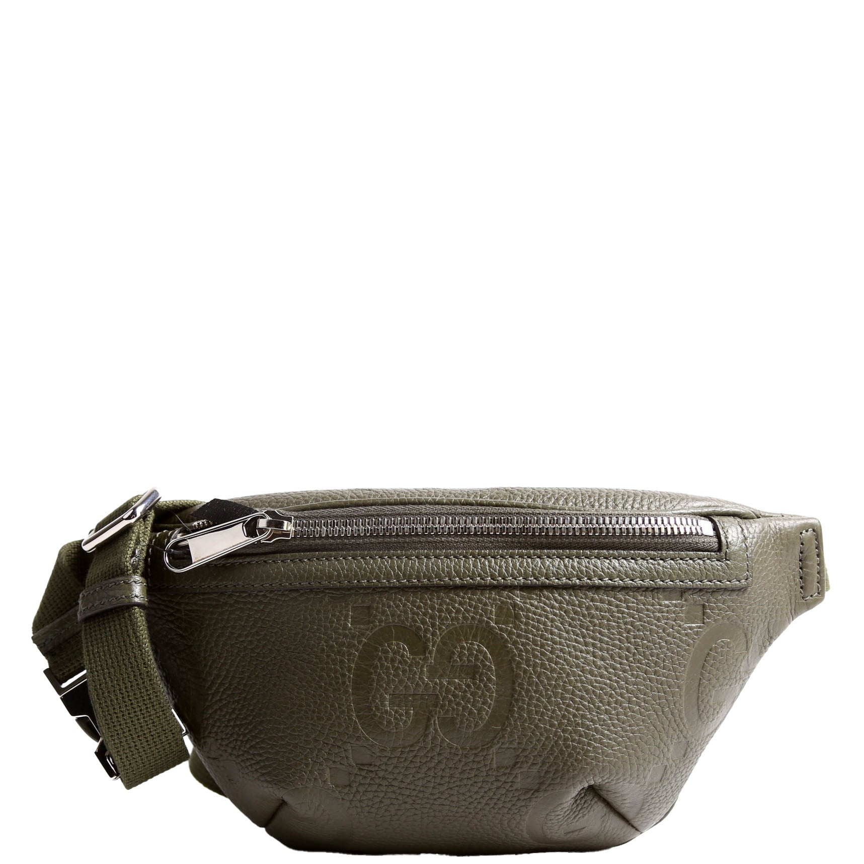 Gucci 658582 GG Embossed Belt Bag Green