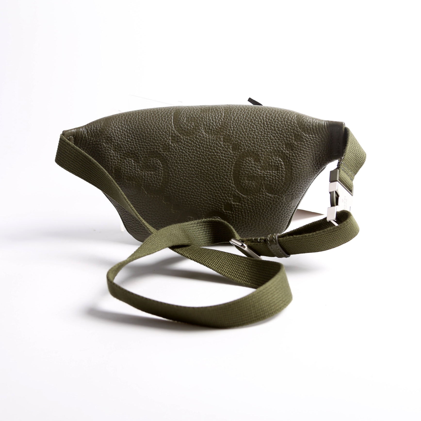 Gucci 658582 GG Embossed Belt Bag Green