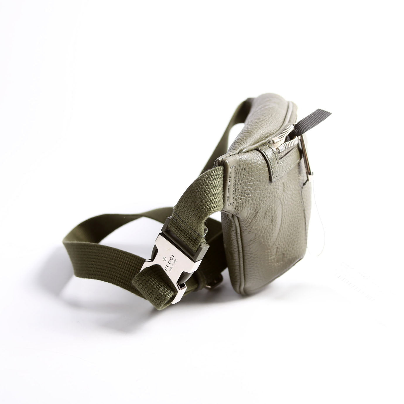 Gucci 658582 GG Embossed Belt Bag Green