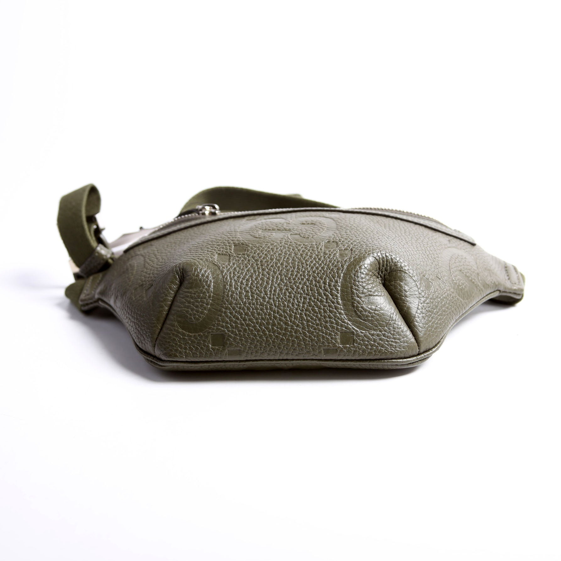 Gucci 658582 GG Embossed Belt Bag Green