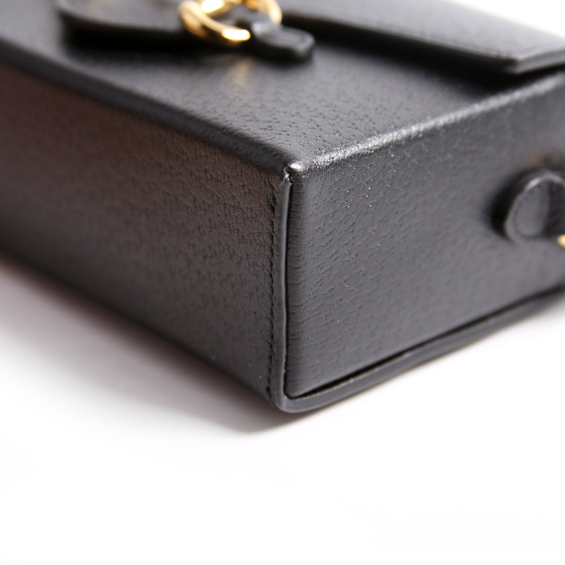 Gucci 732314 Horsebit 1955 Calfskin Shoulder Bag Black