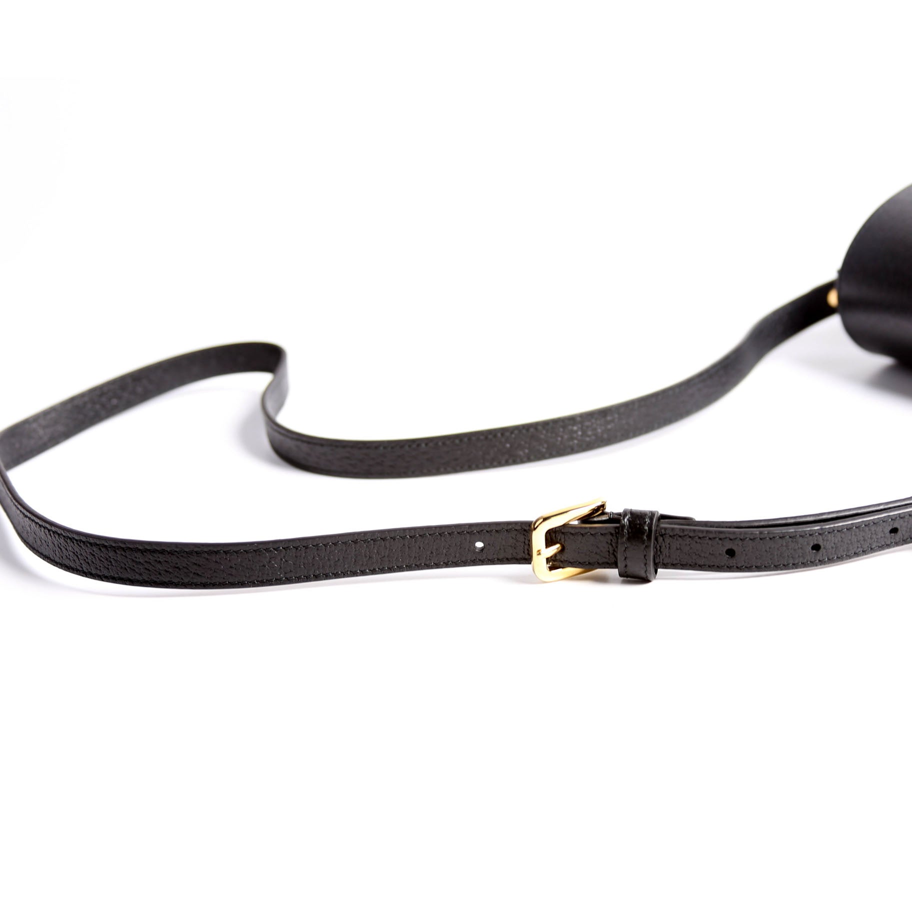 Gucci 732314 Horsebit 1955 Calfskin Shoulder Bag Black