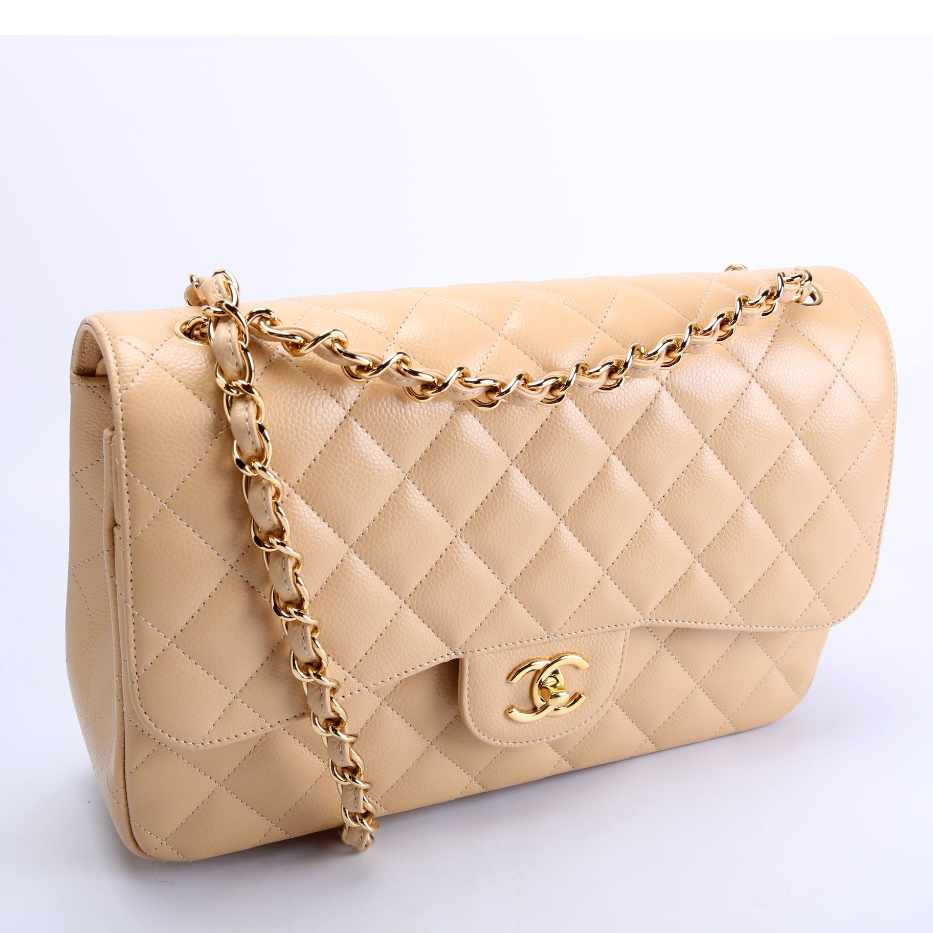 Classic Flap Jumbo Caviar 25-28M Nude