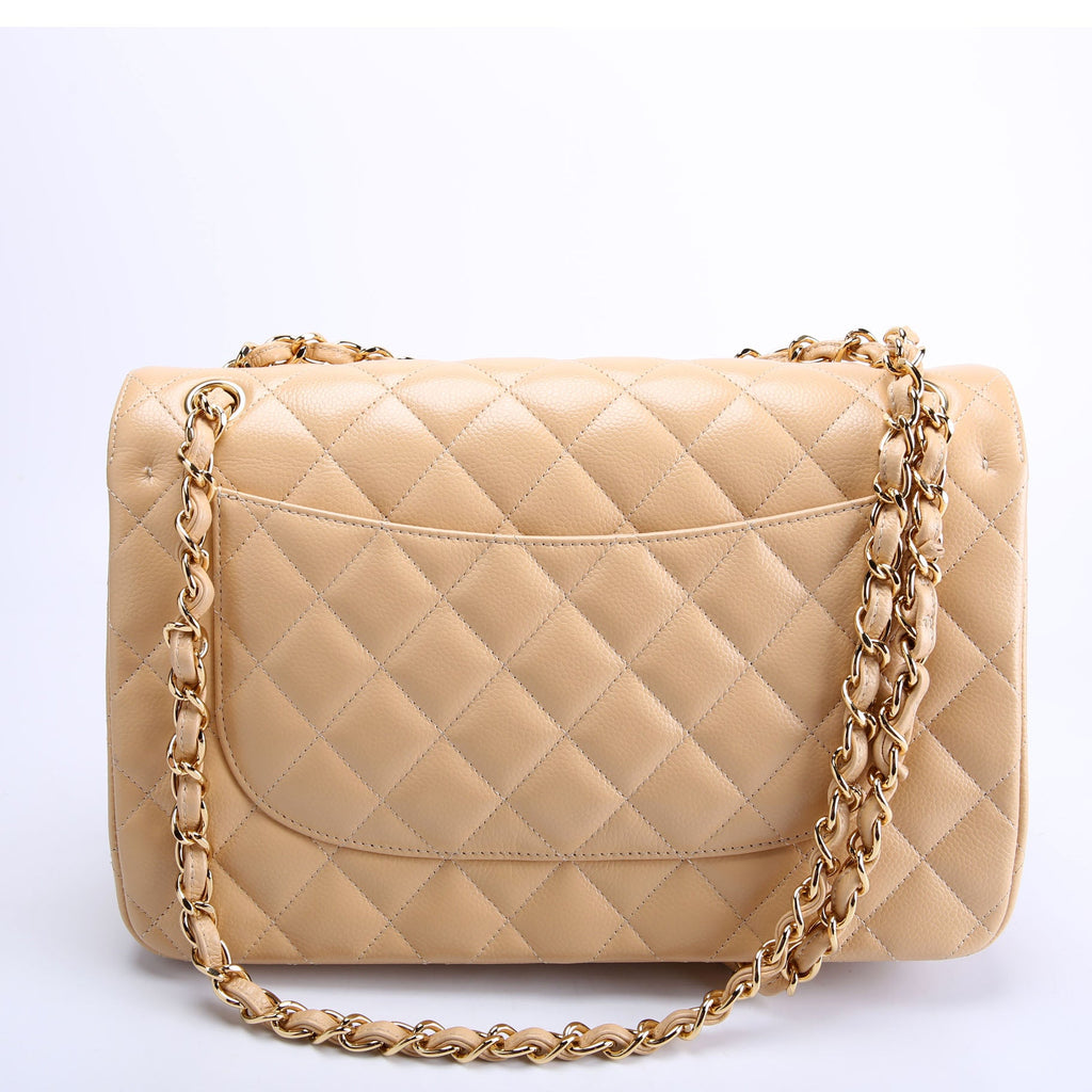 Classic Flap Jumbo Caviar 25-28M Nude