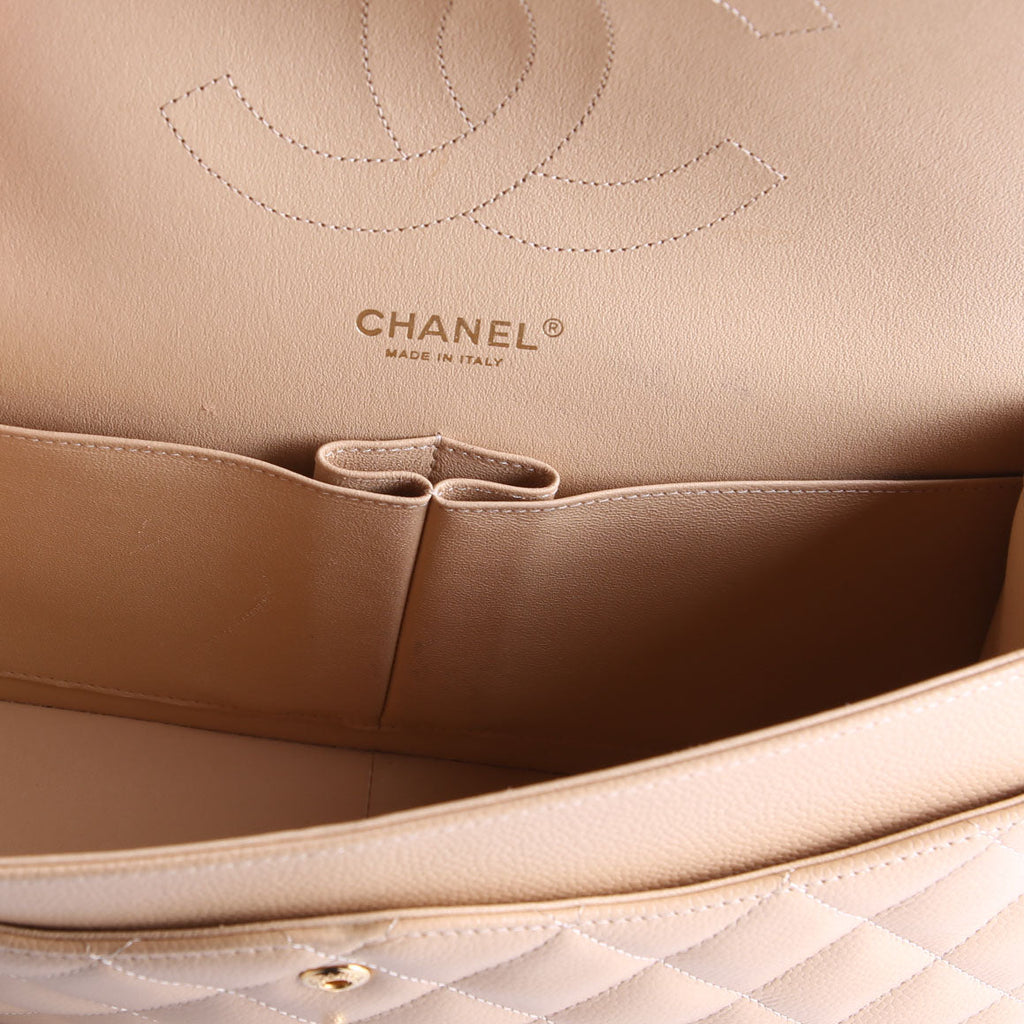 Classic Flap Jumbo Caviar 25-28M Nude