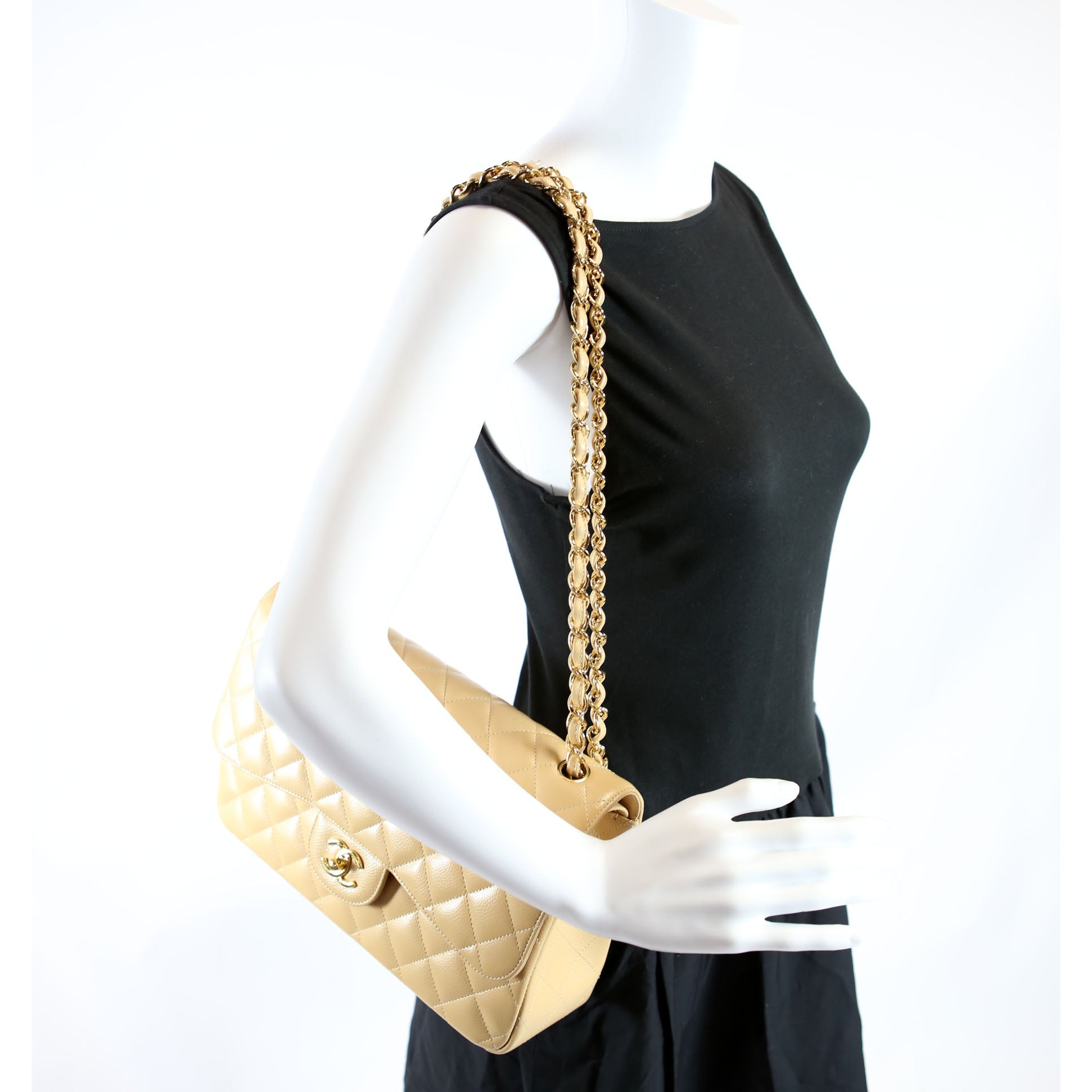 Classic Flap Jumbo Caviar 25-28M Nude