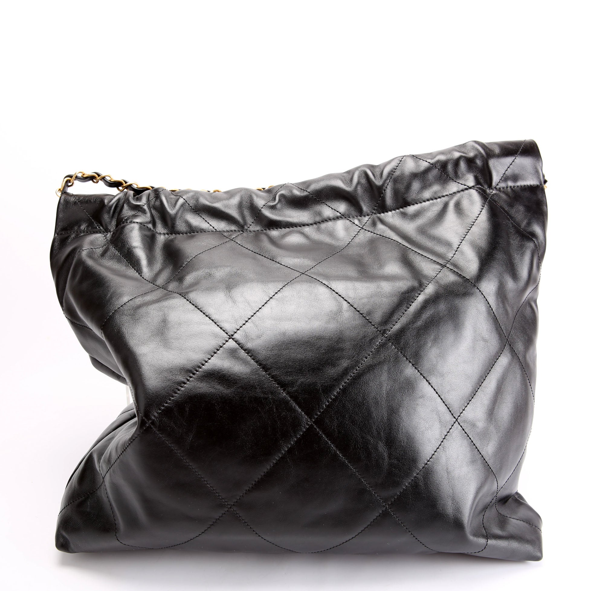 Chanel 22 Quilted Medium Hobo (RFID) Black/Gold
