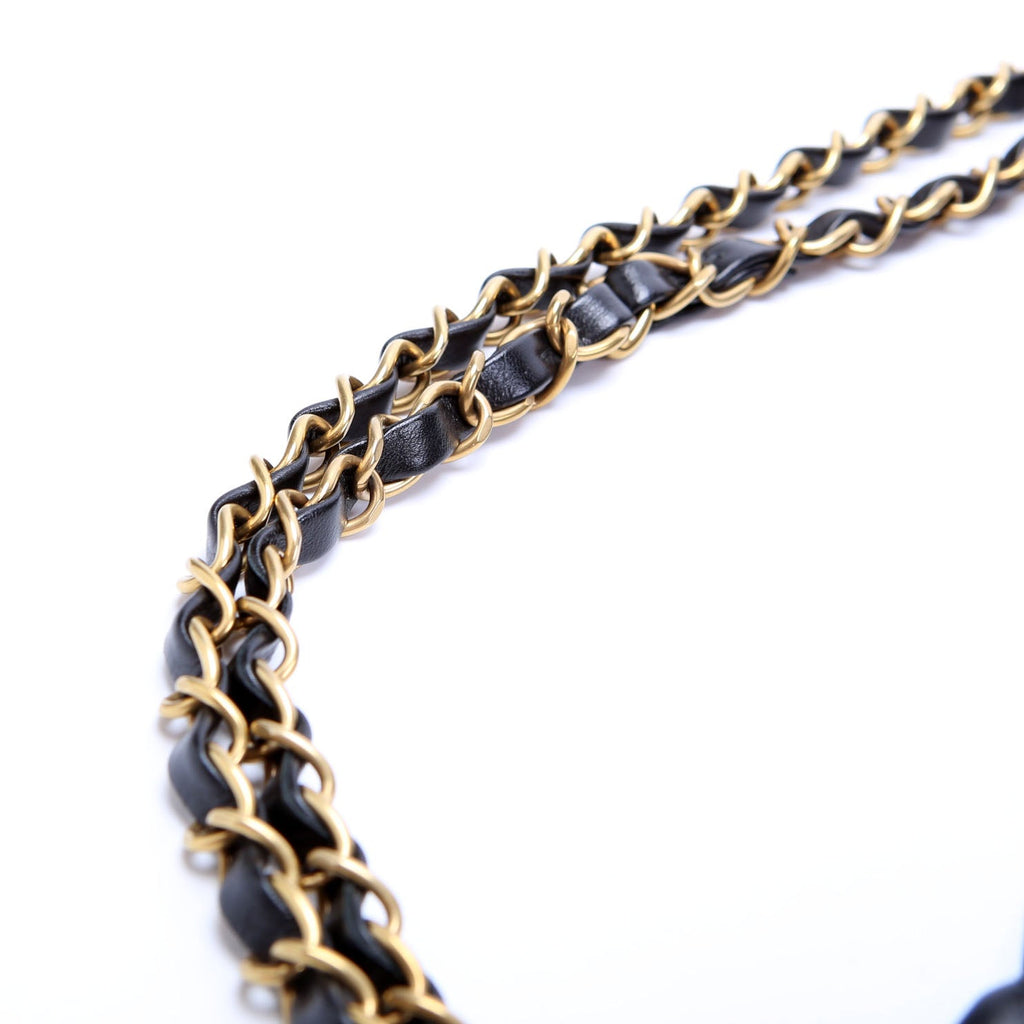 Chanel 22 Quilted Medium Hobo (RFID) Black/Gold