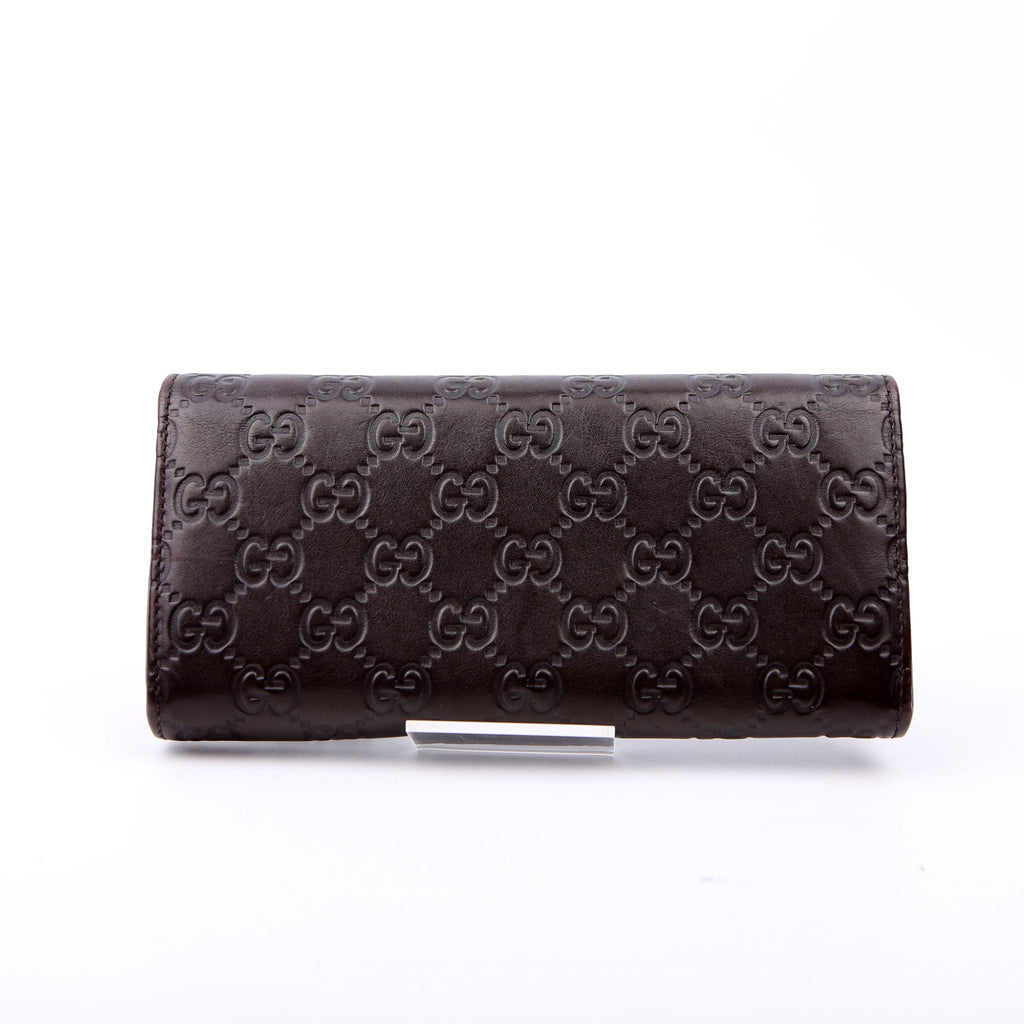 269541 Guccissima Wallet On Chain Clutch Brown