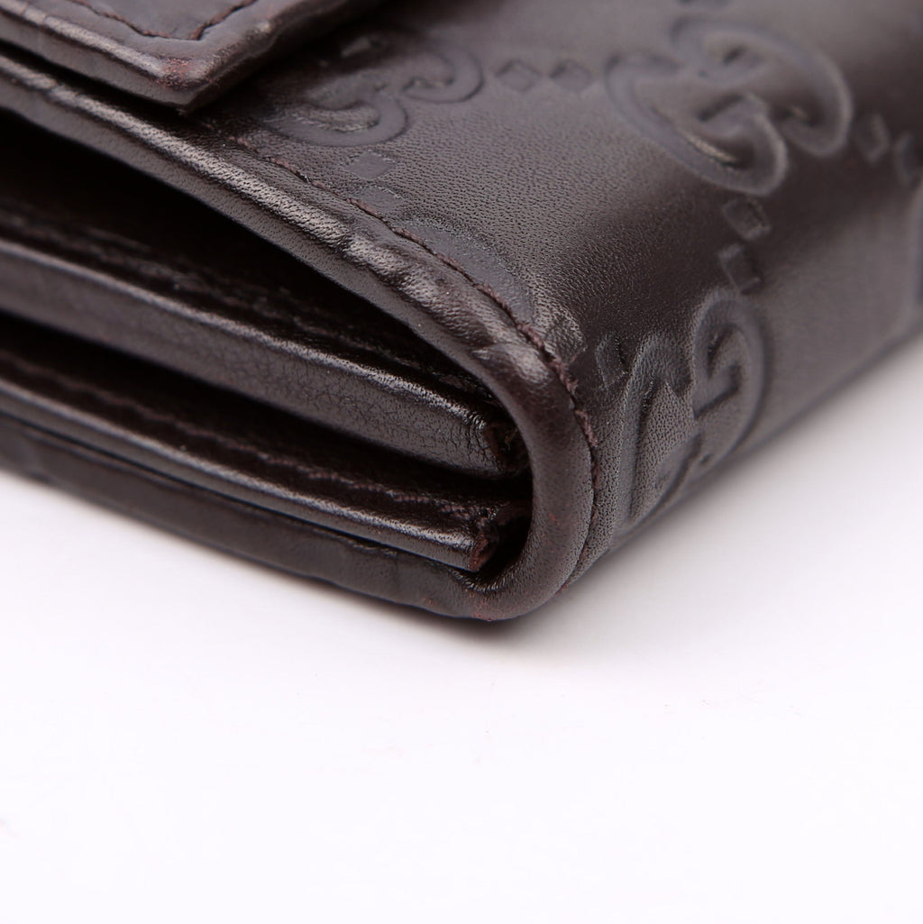 269541 Guccissima Wallet On Chain Clutch Brown