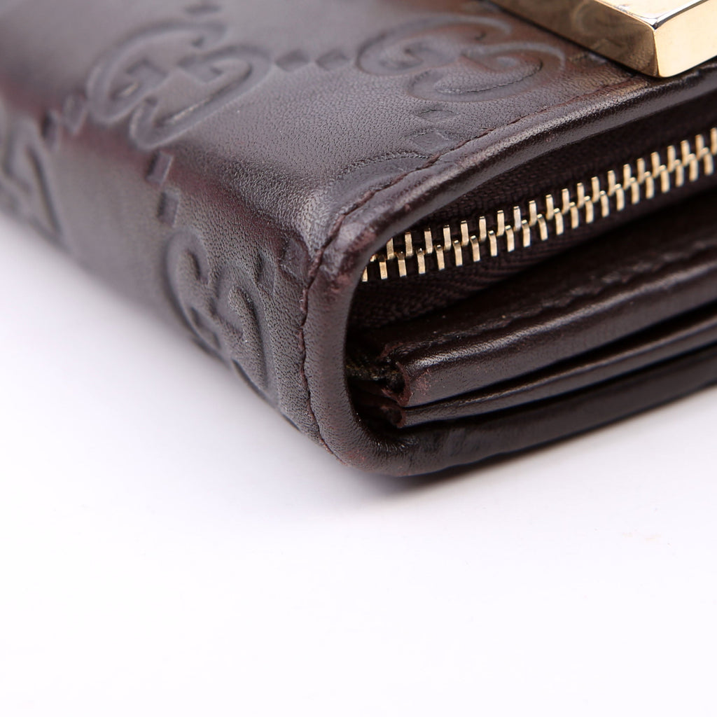 269541 Guccissima Wallet On Chain Clutch Brown