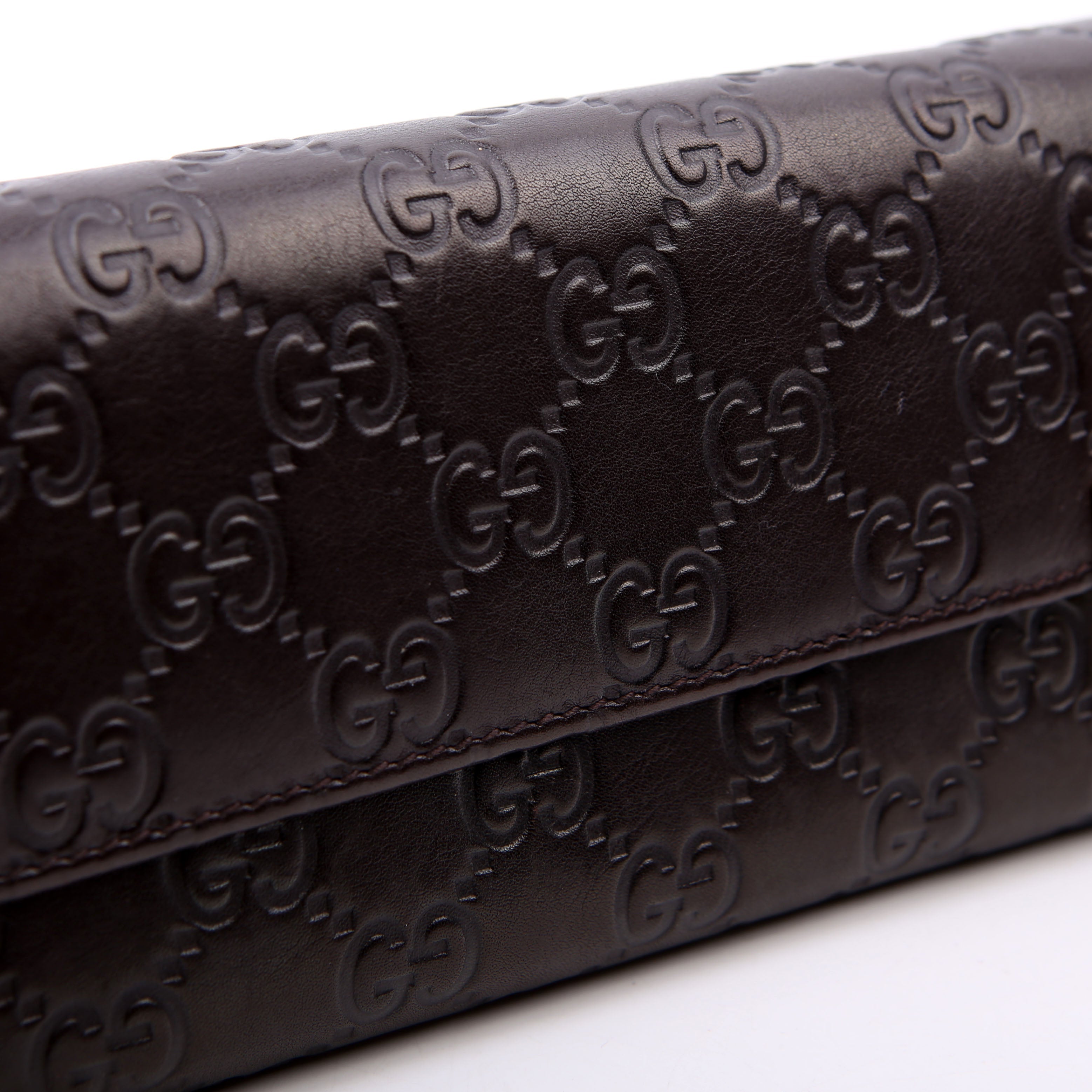 269541 Guccissima Wallet On Chain Clutch Brown