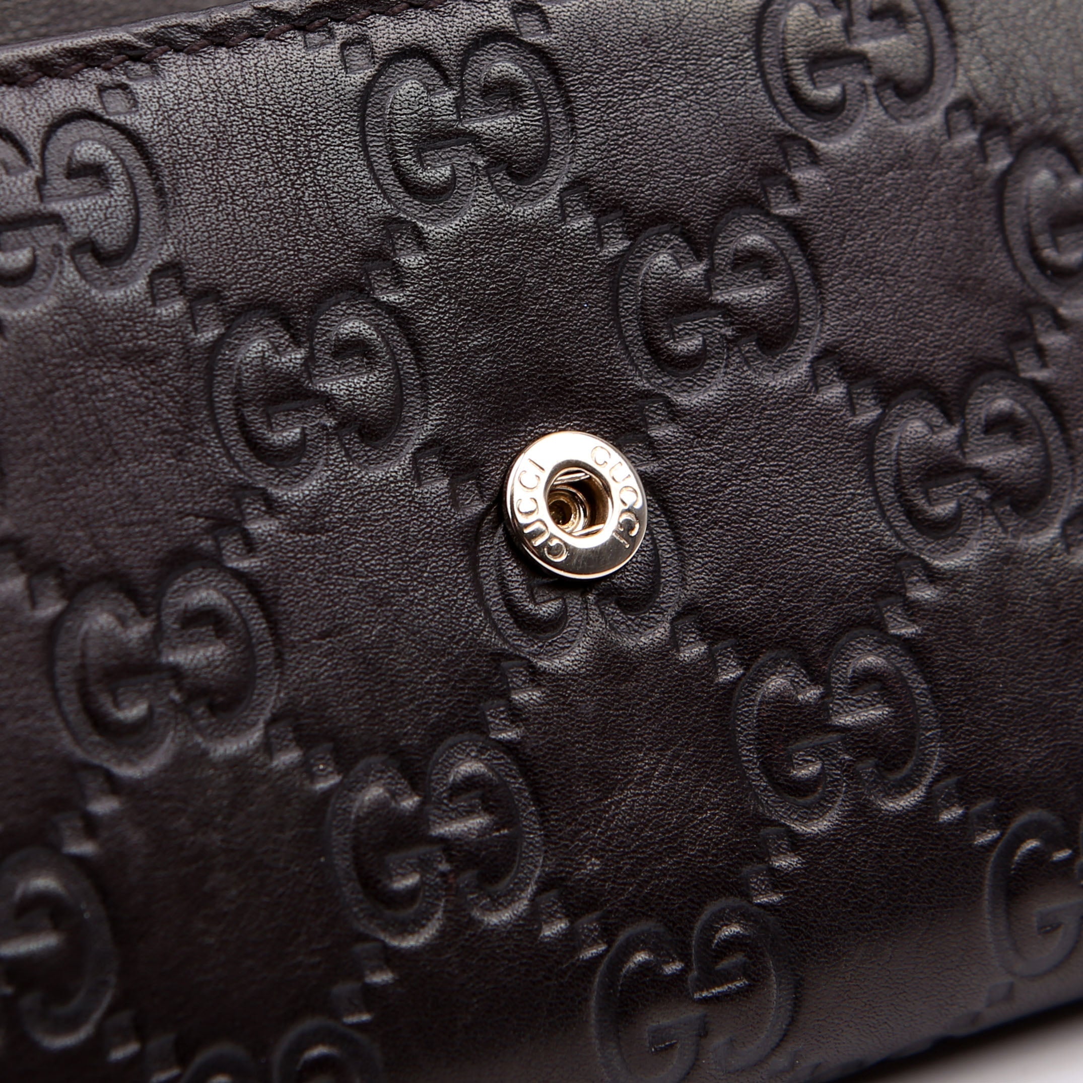 269541 Guccissima Wallet On Chain Clutch Brown