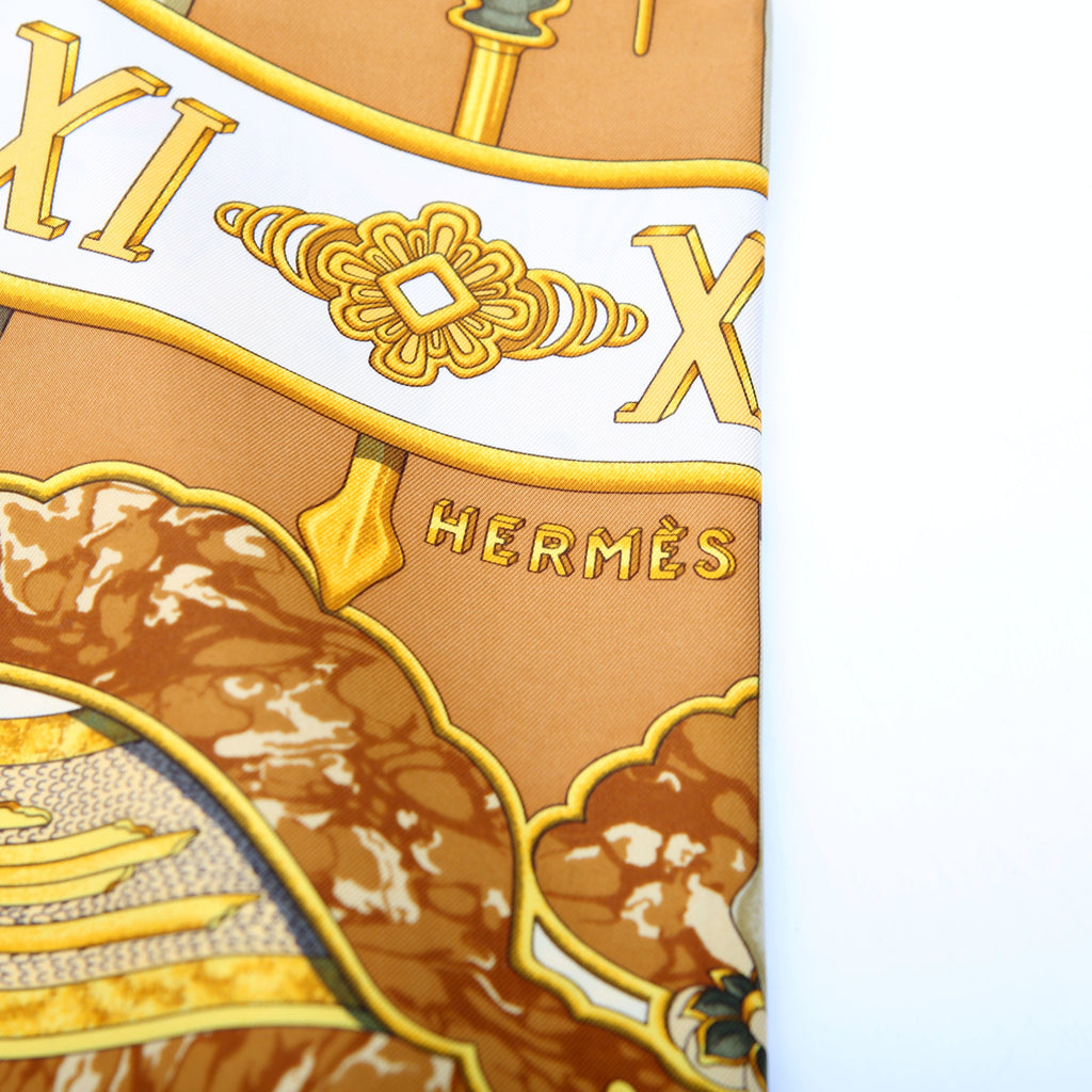 Carpe Diem Silk Scarf Yellow