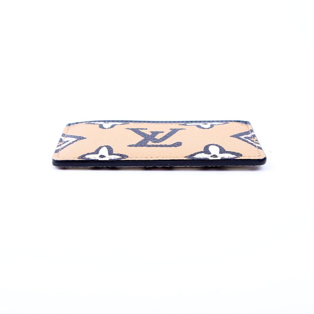 Card Holder Wild At Heart Monogram Tan/Black