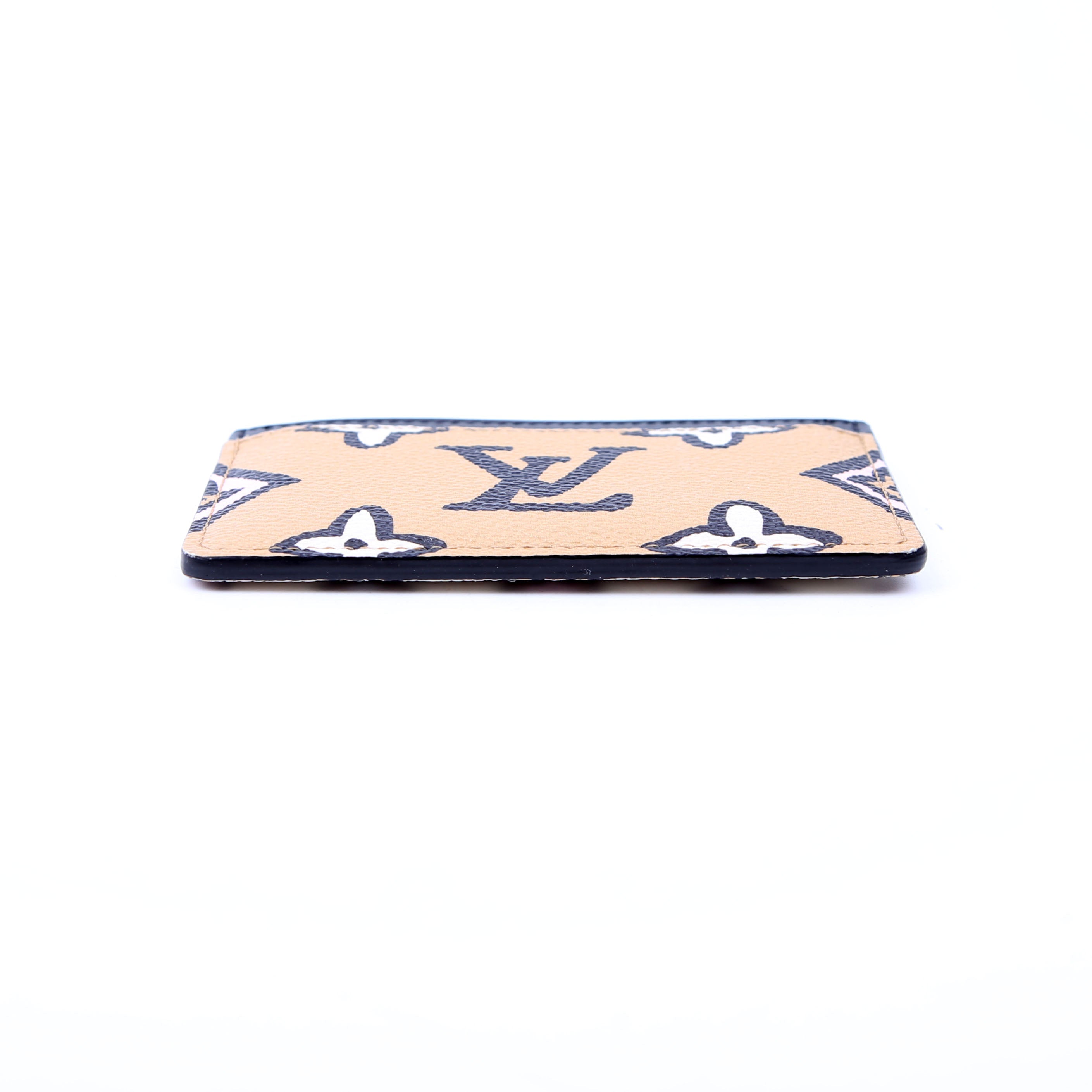 Card Holder Wild At Heart Monogram Tan/Black