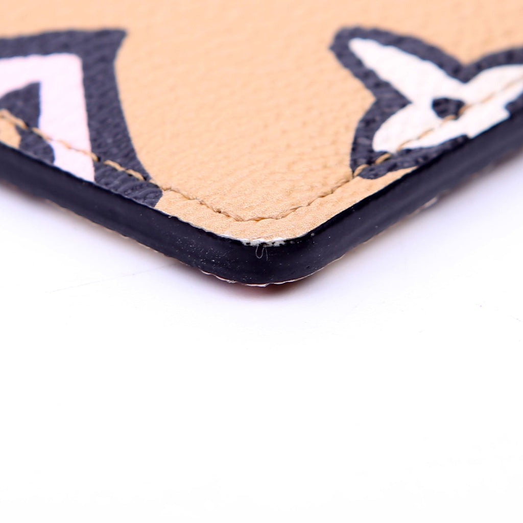 Card Holder Wild At Heart Monogram Tan/Black