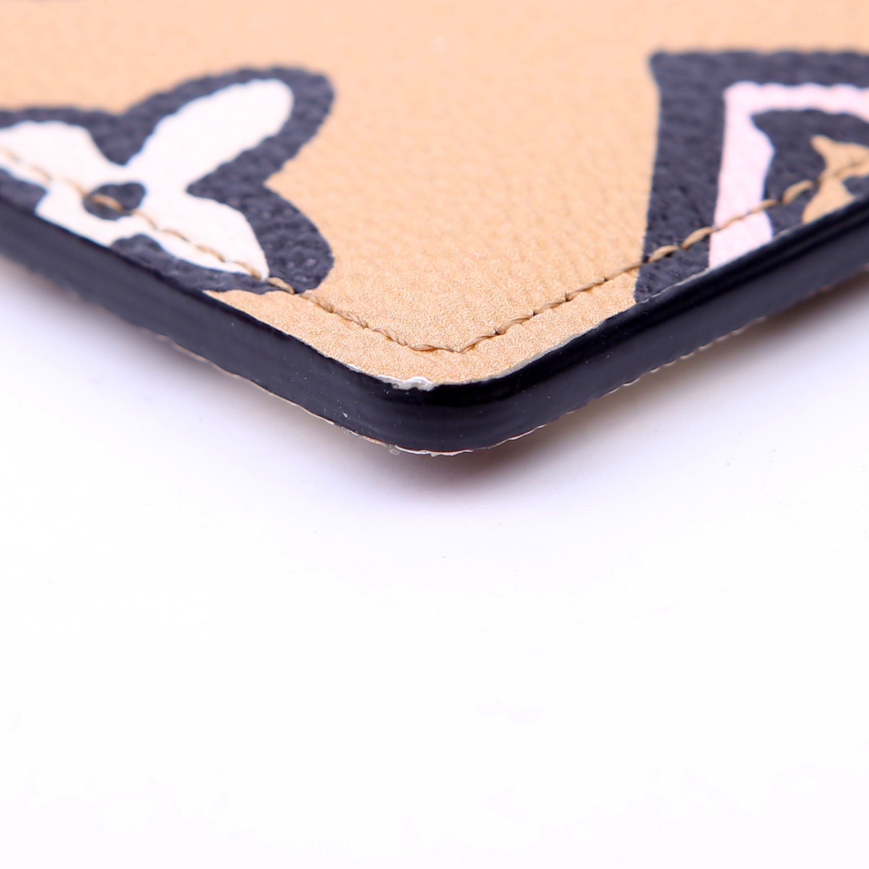 Card Holder Wild At Heart Monogram Tan/Black