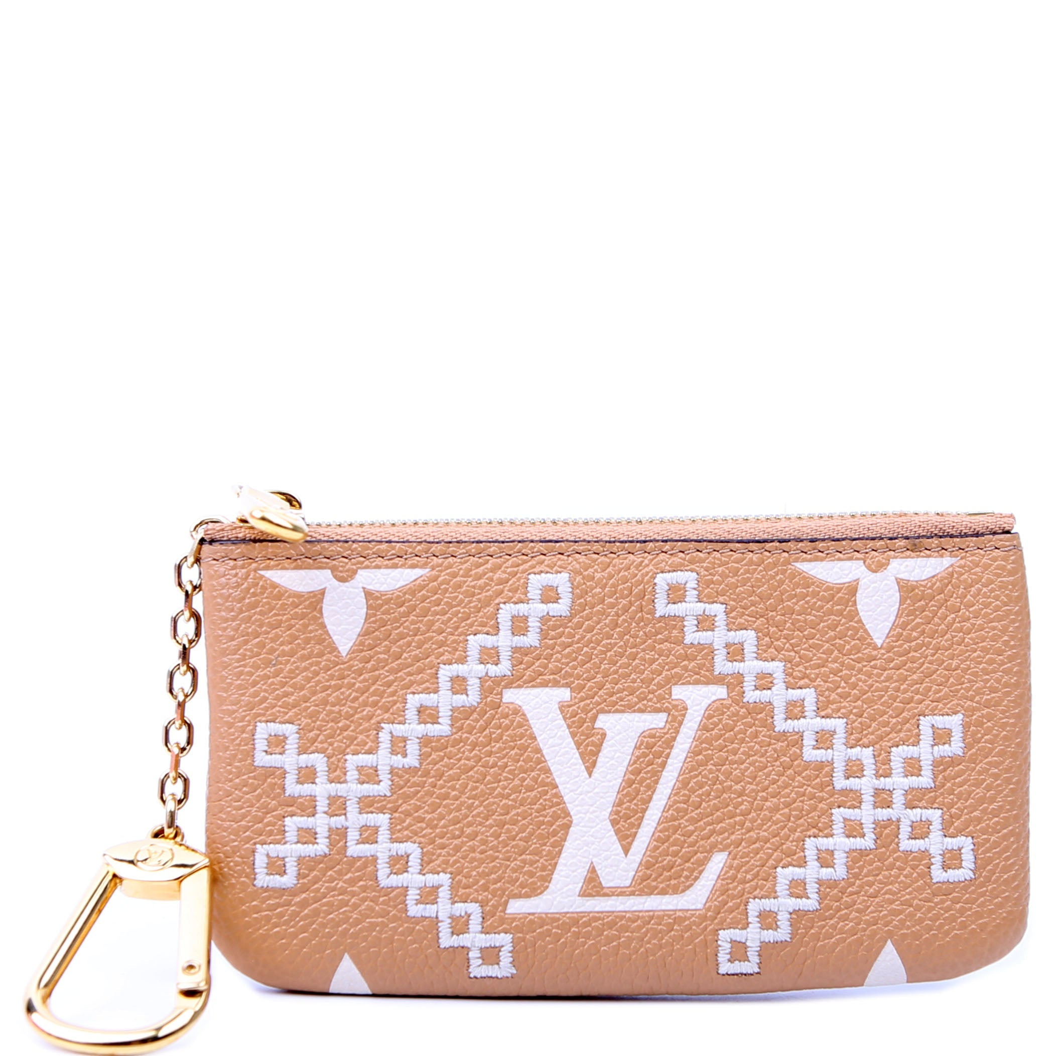 Pochette Cles Empreinte Tan