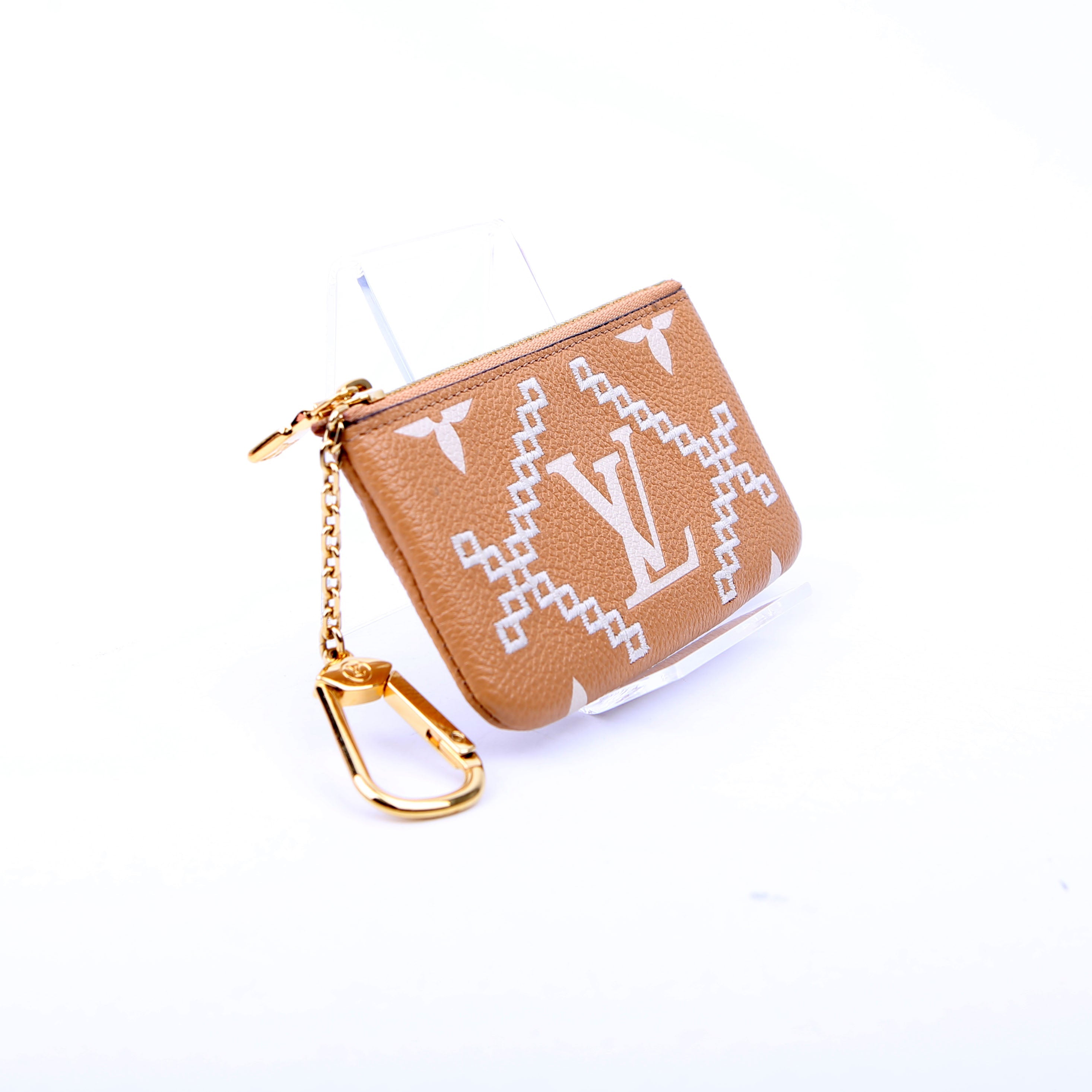 Pochette Cles Empreinte Tan