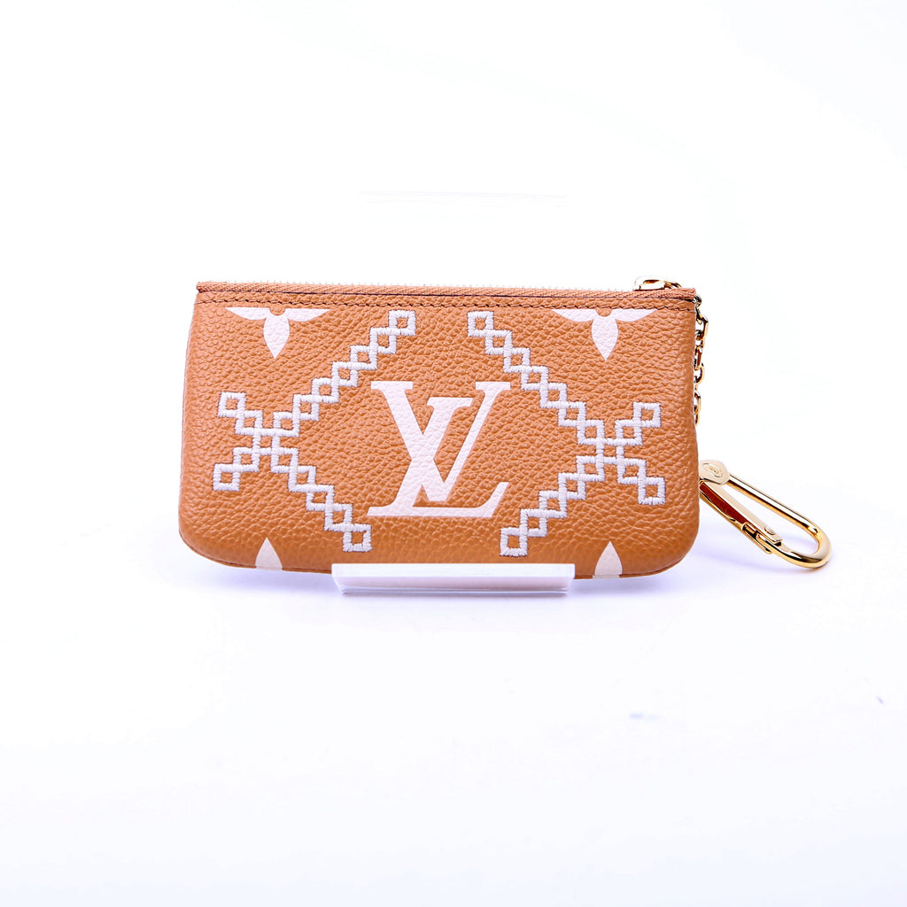 Pochette Cles Empreinte Tan